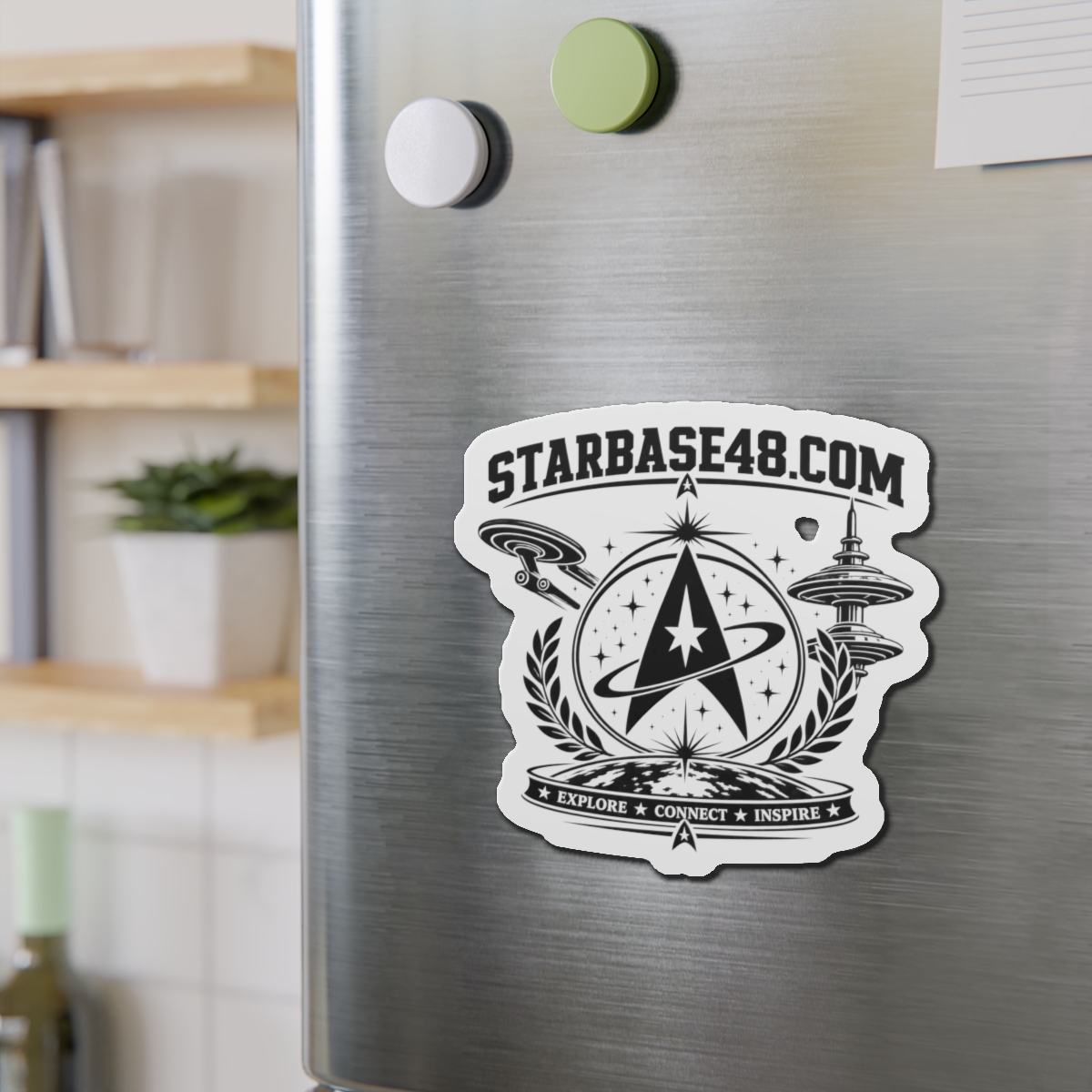Die-Cut Magnet — STARBASE48.com Emblem: Explore • Connect • Inspire - Image 12