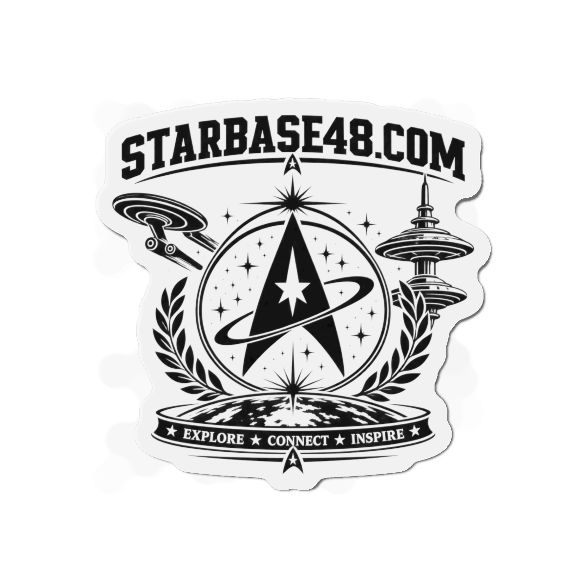 Die-Cut Magnet — STARBASE48.com Emblem: Explore • Connect • Inspire - Image 13