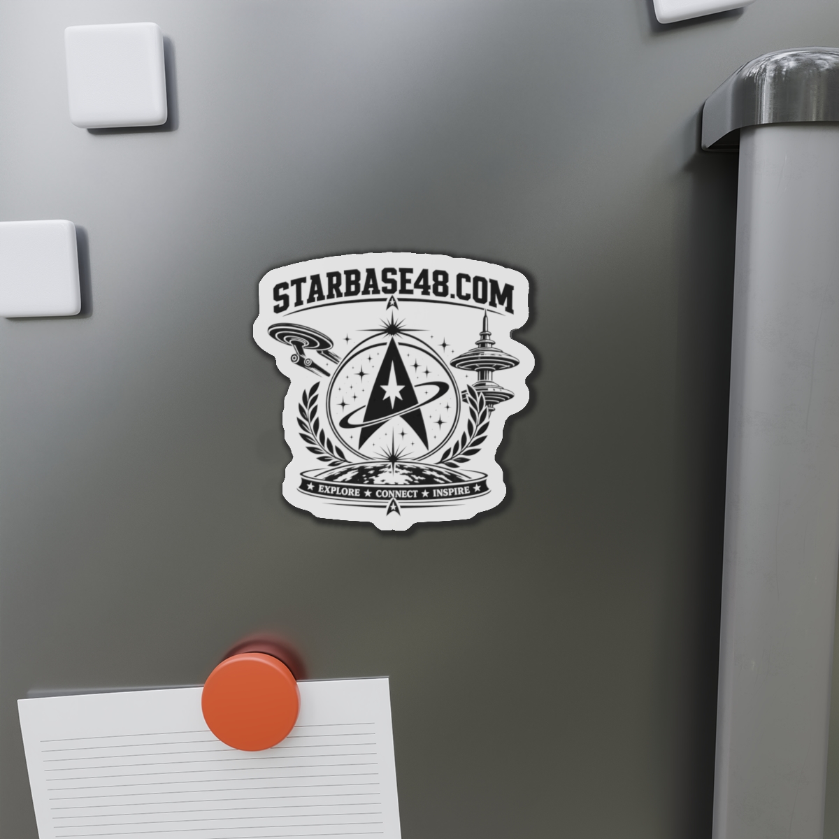 Die-Cut Magnet — STARBASE48.com Emblem: Explore • Connect • Inspire - Image 8