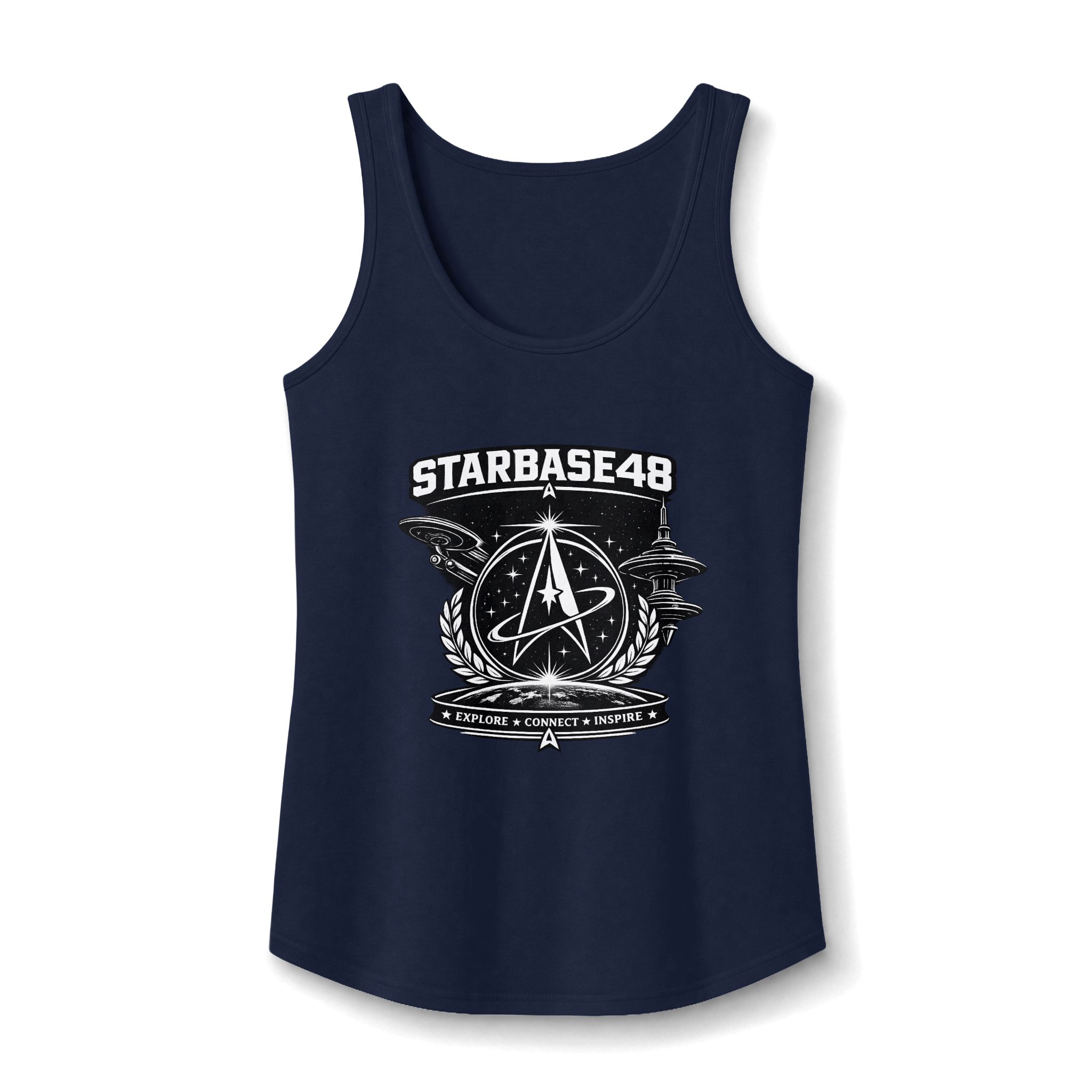 Starbase48 Vintage Space Crest Tank Top - Image 11