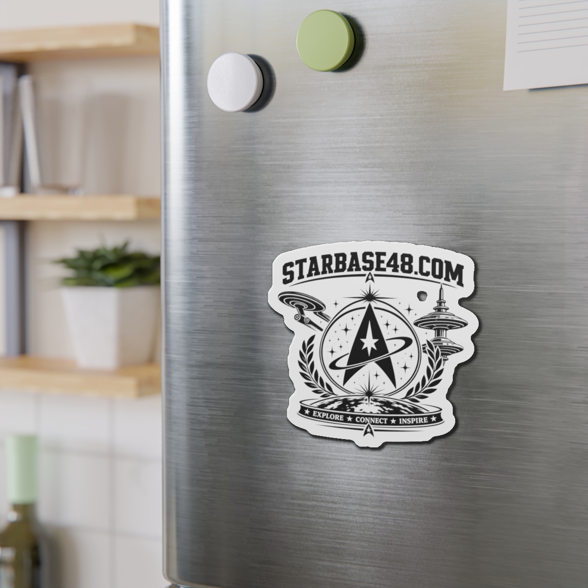 Die-Cut Magnet — STARBASE48.com Emblem: Explore • Connect • Inspire - Image 9