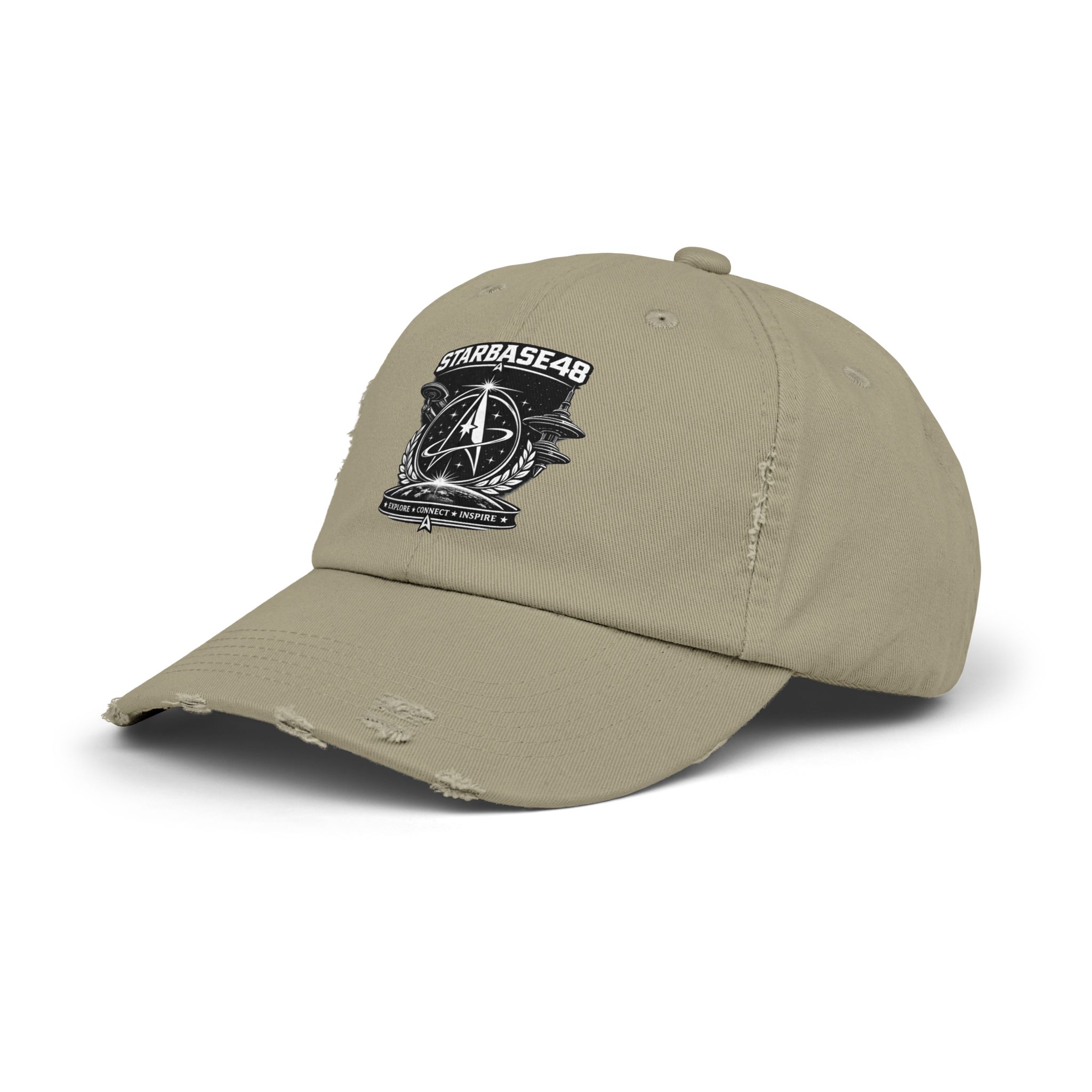 Distressed Cap — Starbase48 Vintage Space Emblem Hat - Image 14
