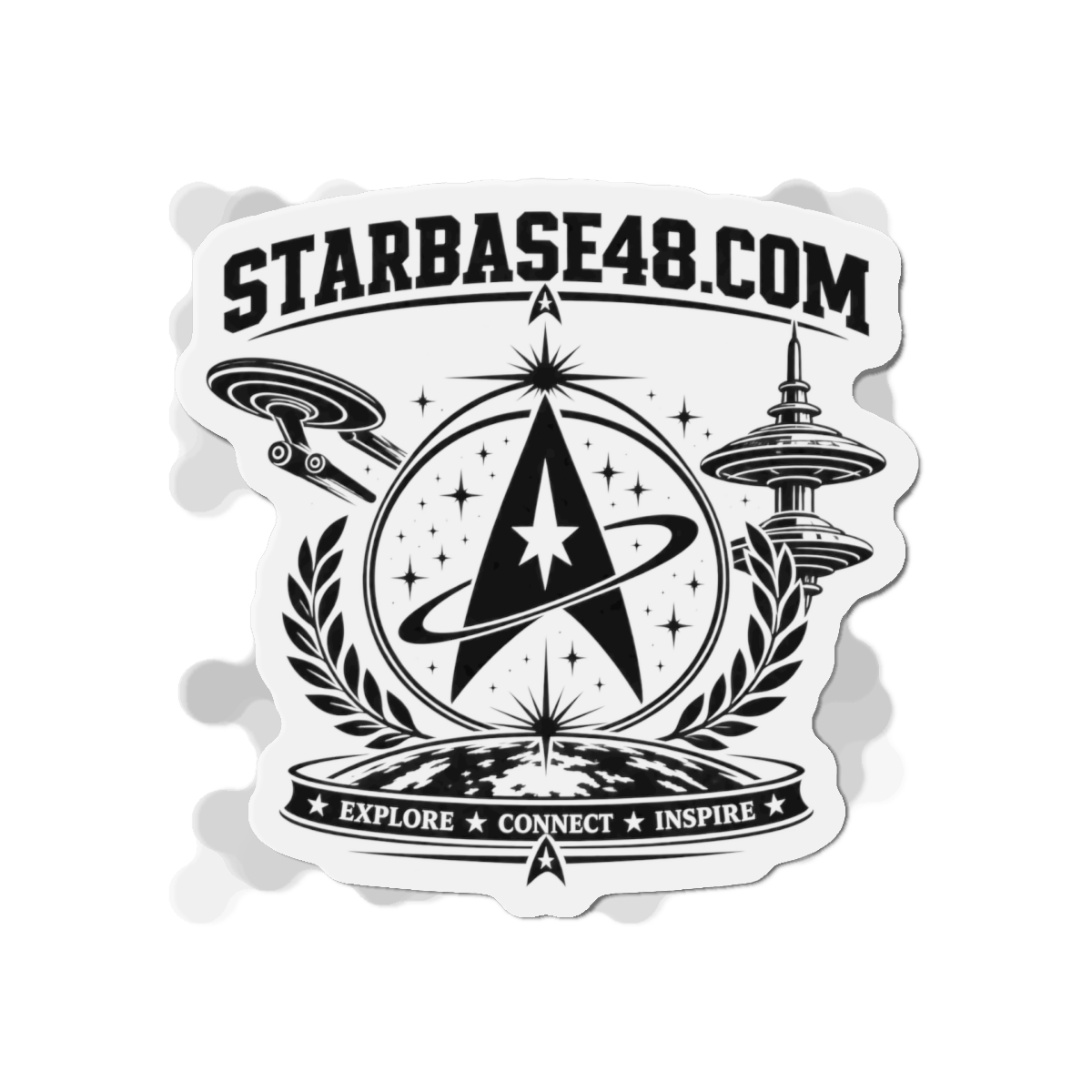 Die-Cut Magnet — STARBASE48.com Emblem: Explore • Connect • Inspire - Image 10