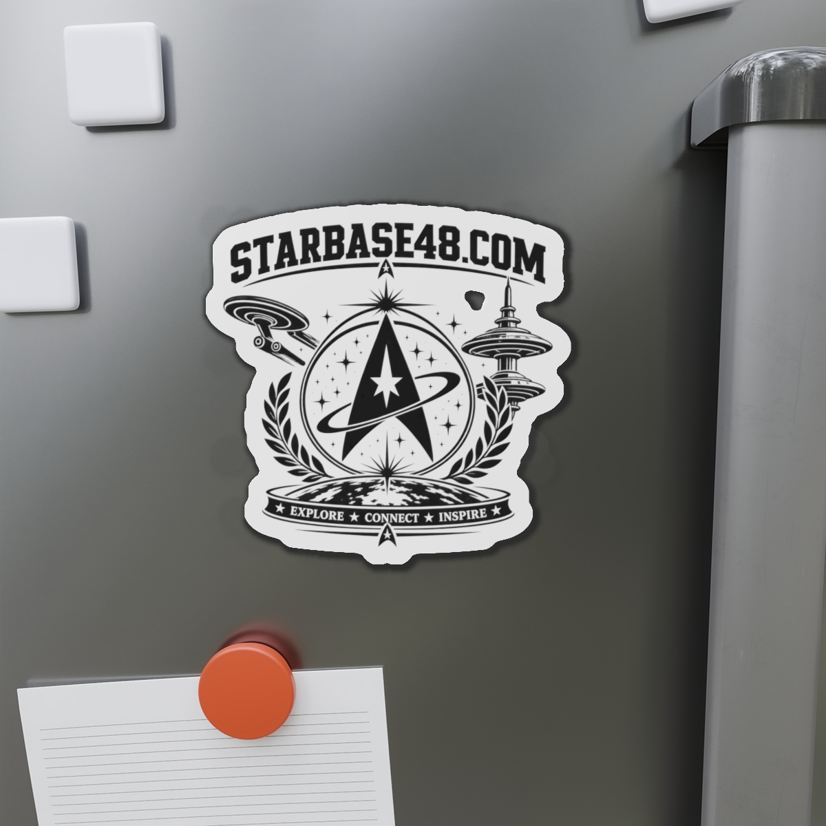 Die-Cut Magnet — STARBASE48.com Emblem: Explore • Connect • Inspire - Image 11