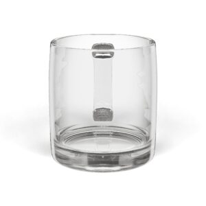 Engraved Glass Coffee Mug — 12.25 oz Clear Personalized Tea & Espresso Cup