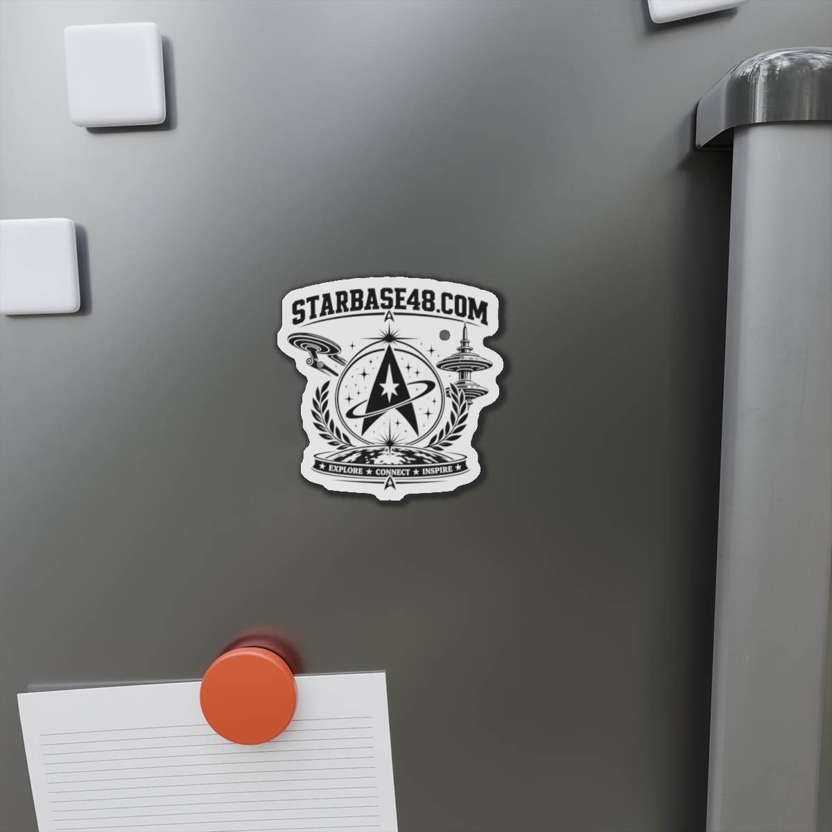 Die-Cut Magnet — STARBASE48.com Emblem: Explore • Connect • Inspire - Image 5