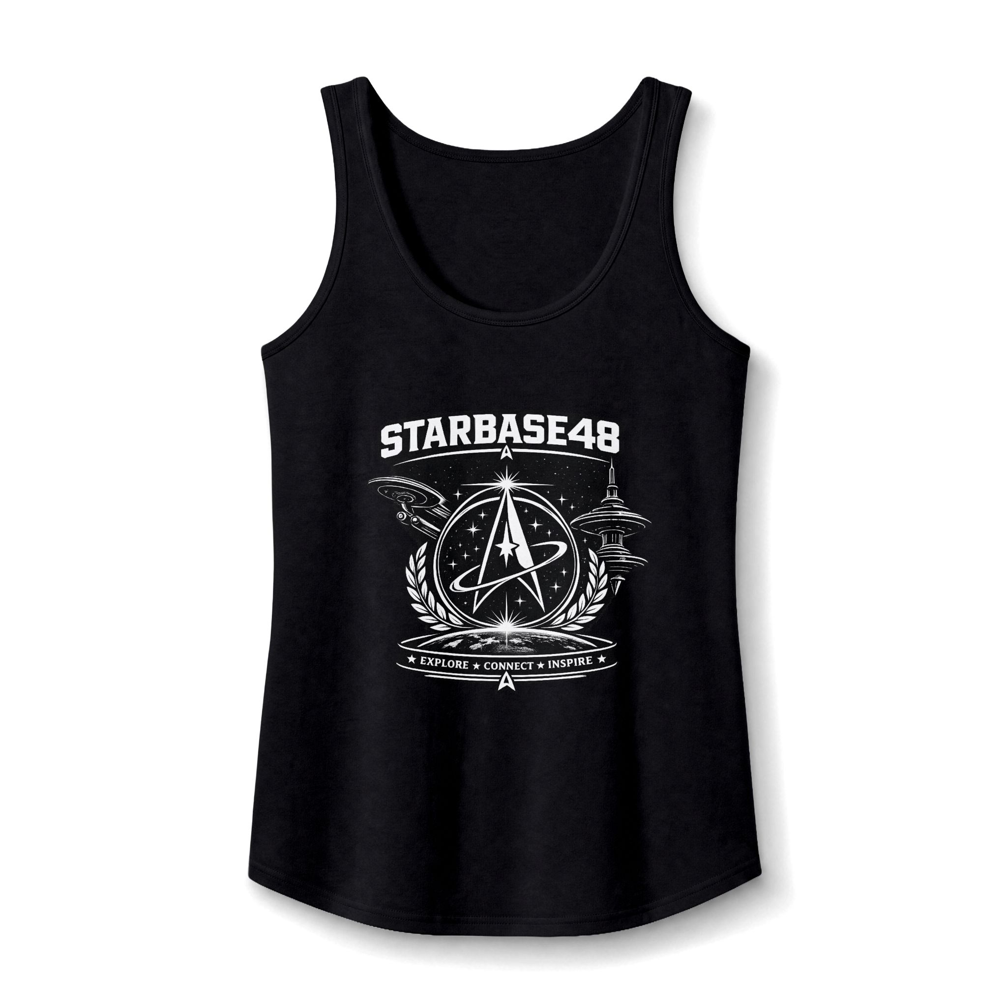 Starbase48 Vintage Space Crest Tank Top - Image 5