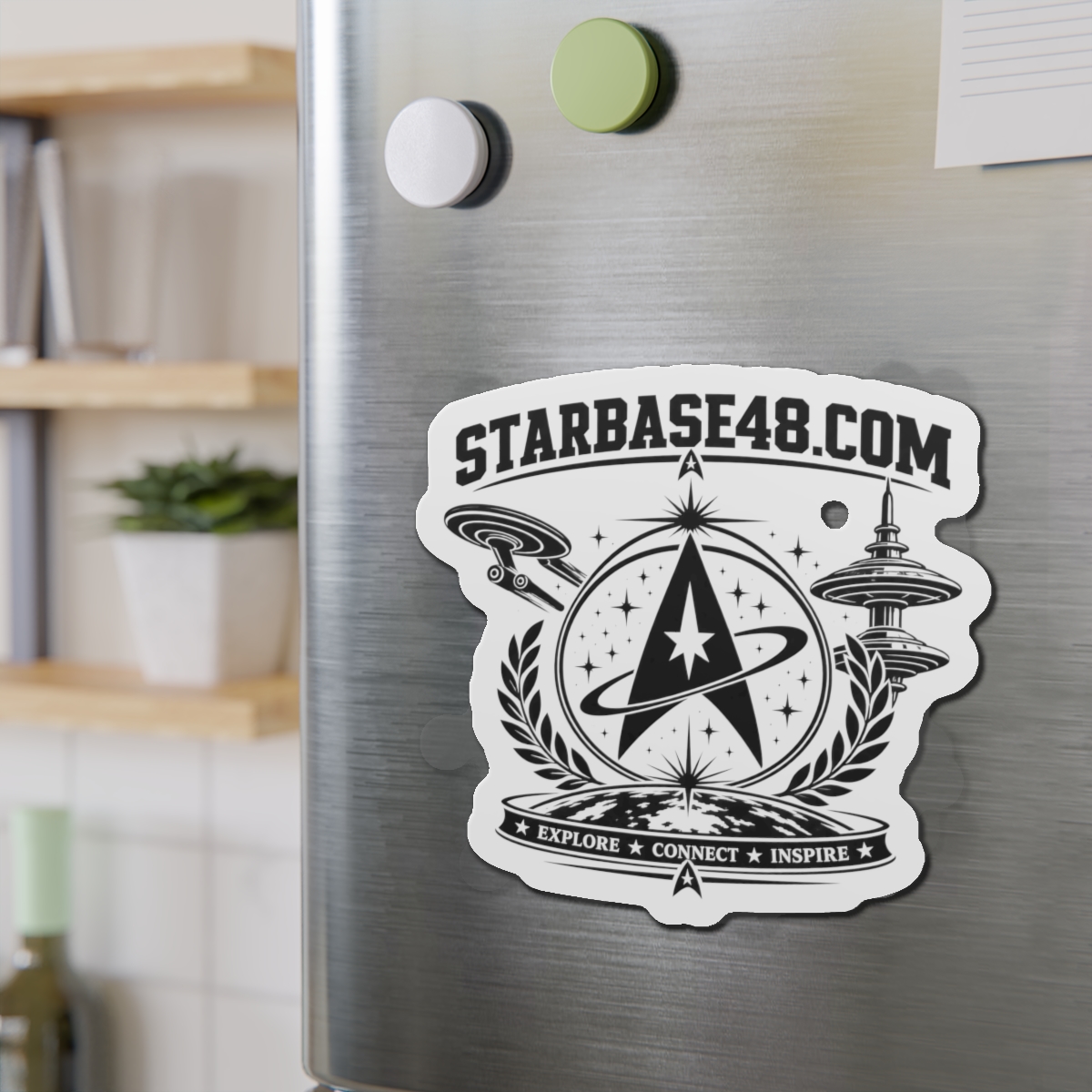 Die-Cut Magnet — STARBASE48.com Emblem: Explore • Connect • Inspire - Image 15