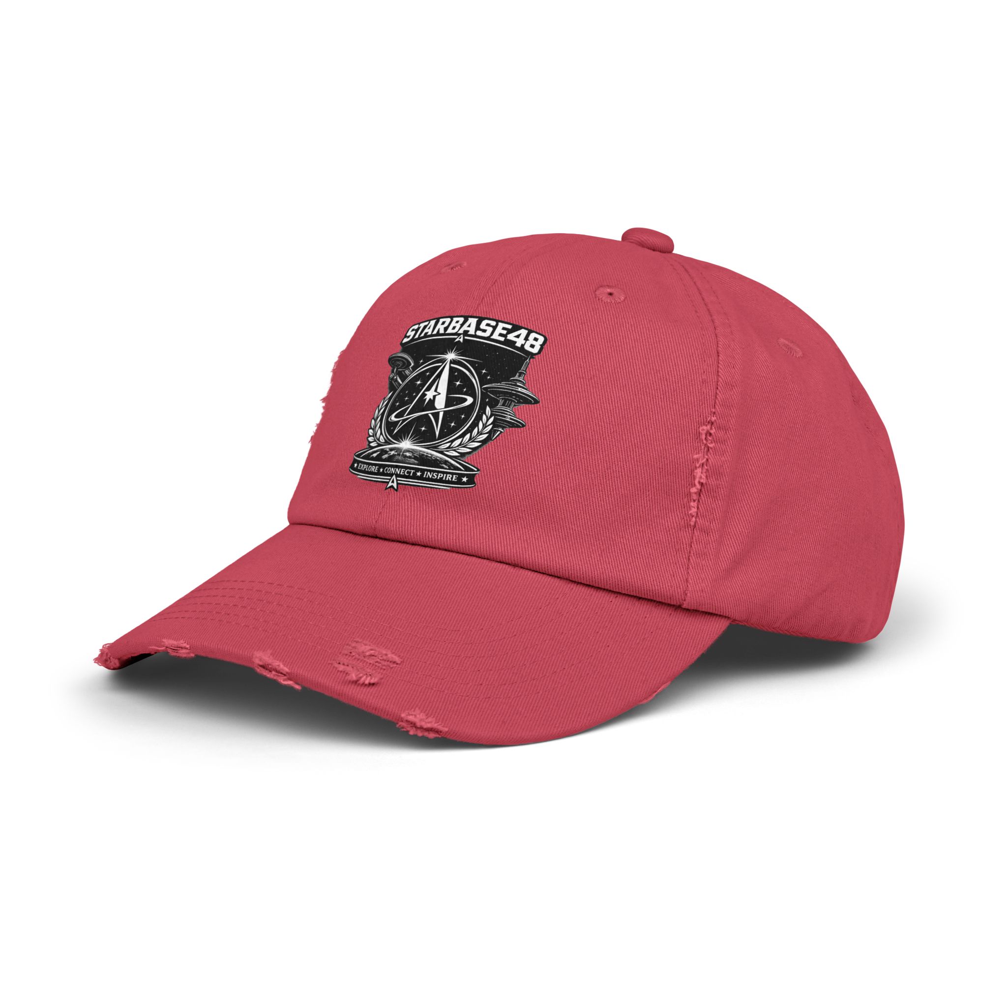 Distressed Cap — Starbase48 Vintage Space Emblem Hat - Image 30
