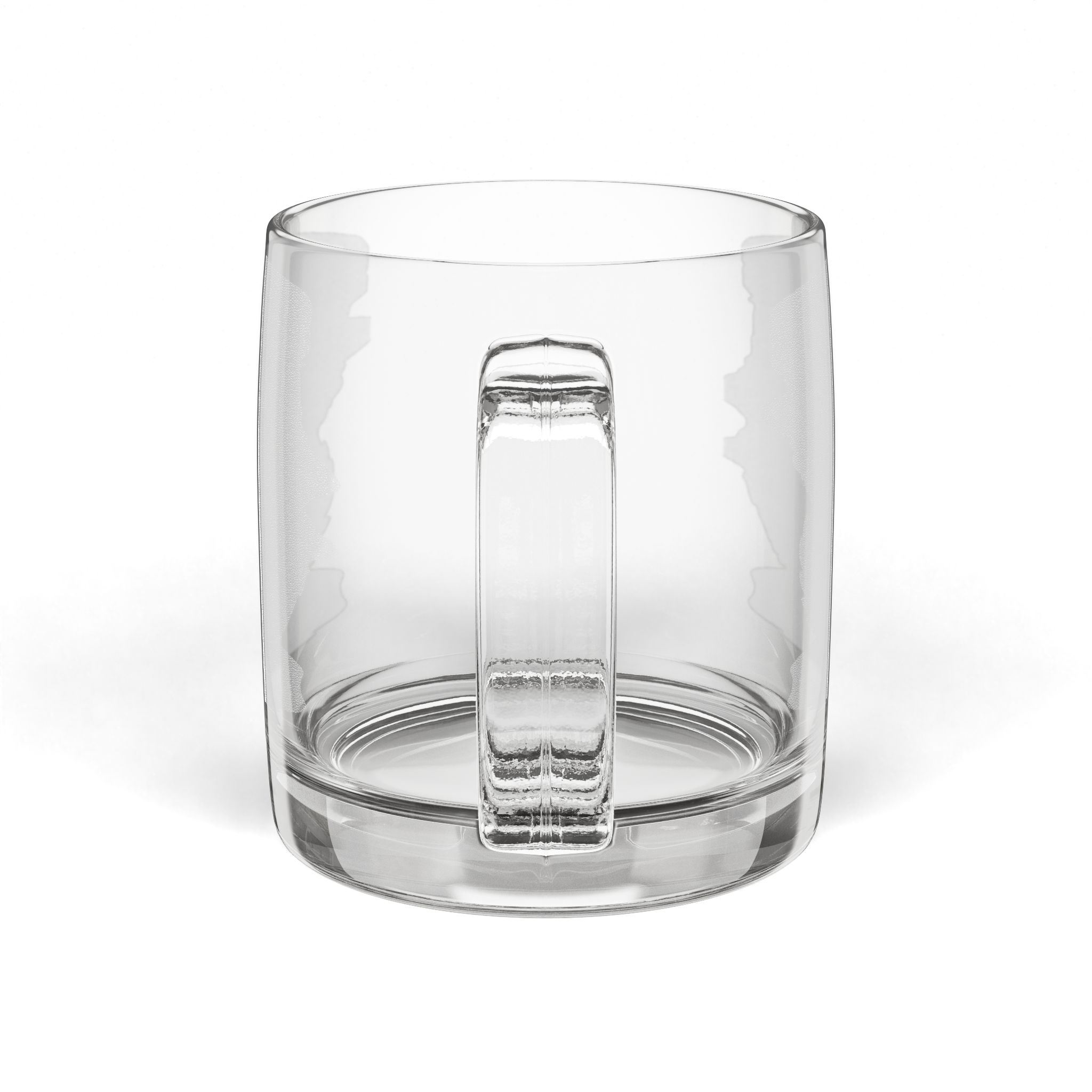 Engraved Glass Coffee Mug — 12.25 oz Clear Personalized Tea & Espresso Cup - Image 3