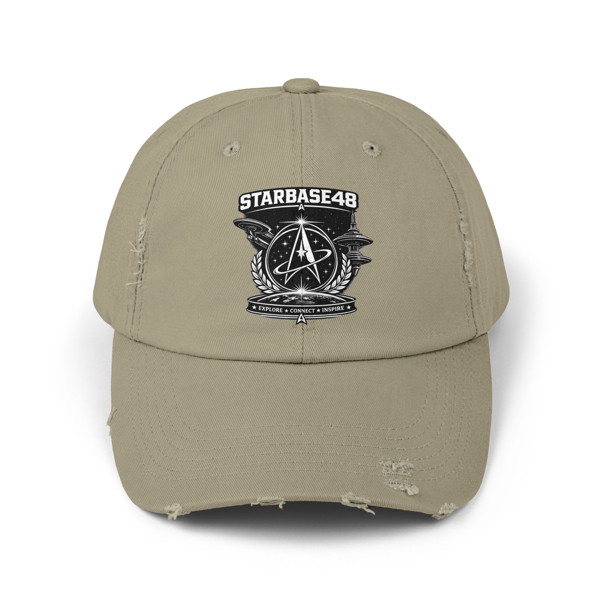 Distressed Cap — Starbase48 Vintage Space Emblem Hat - Image 13
