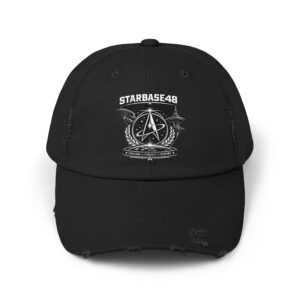 Distressed Cap — Starbase48 Vintage Space Emblem Hat