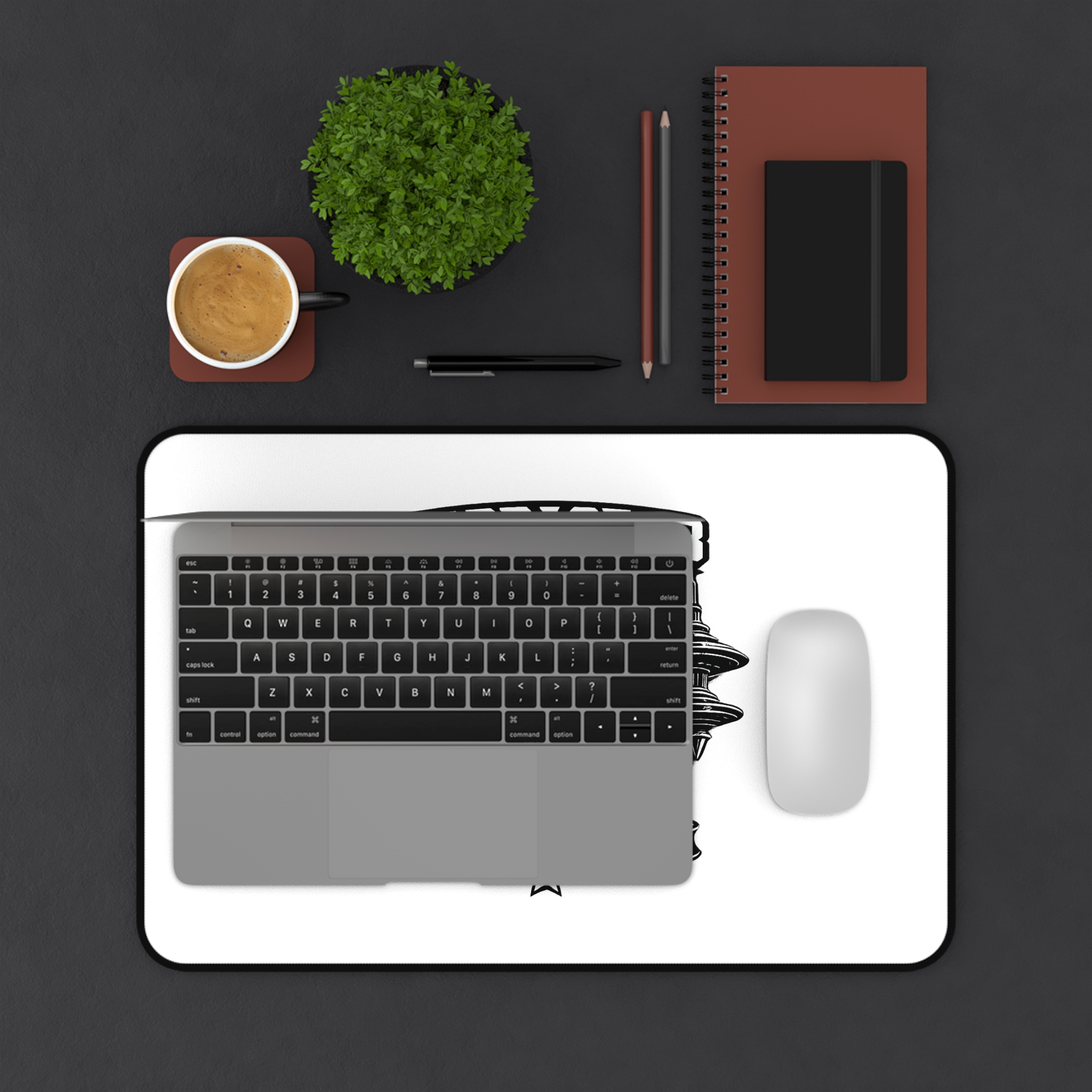 Starbase48 Space Emblem Desk Mat — Explore • Connect • Inspire - Image 3