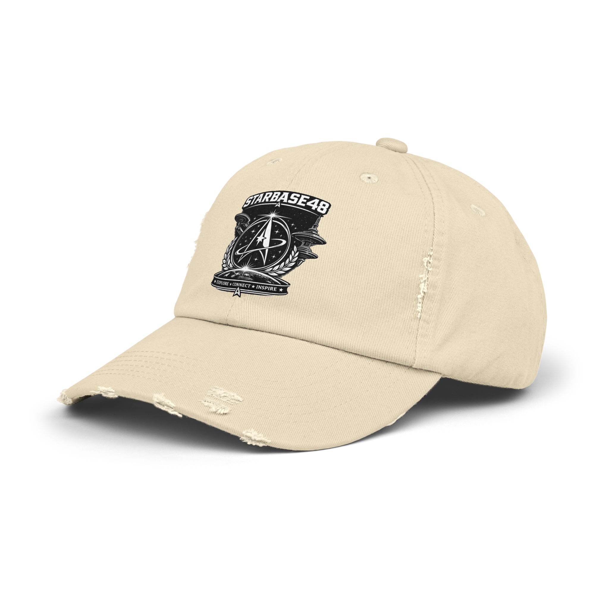 Distressed Cap — Starbase48 Vintage Space Emblem Hat - Image 6
