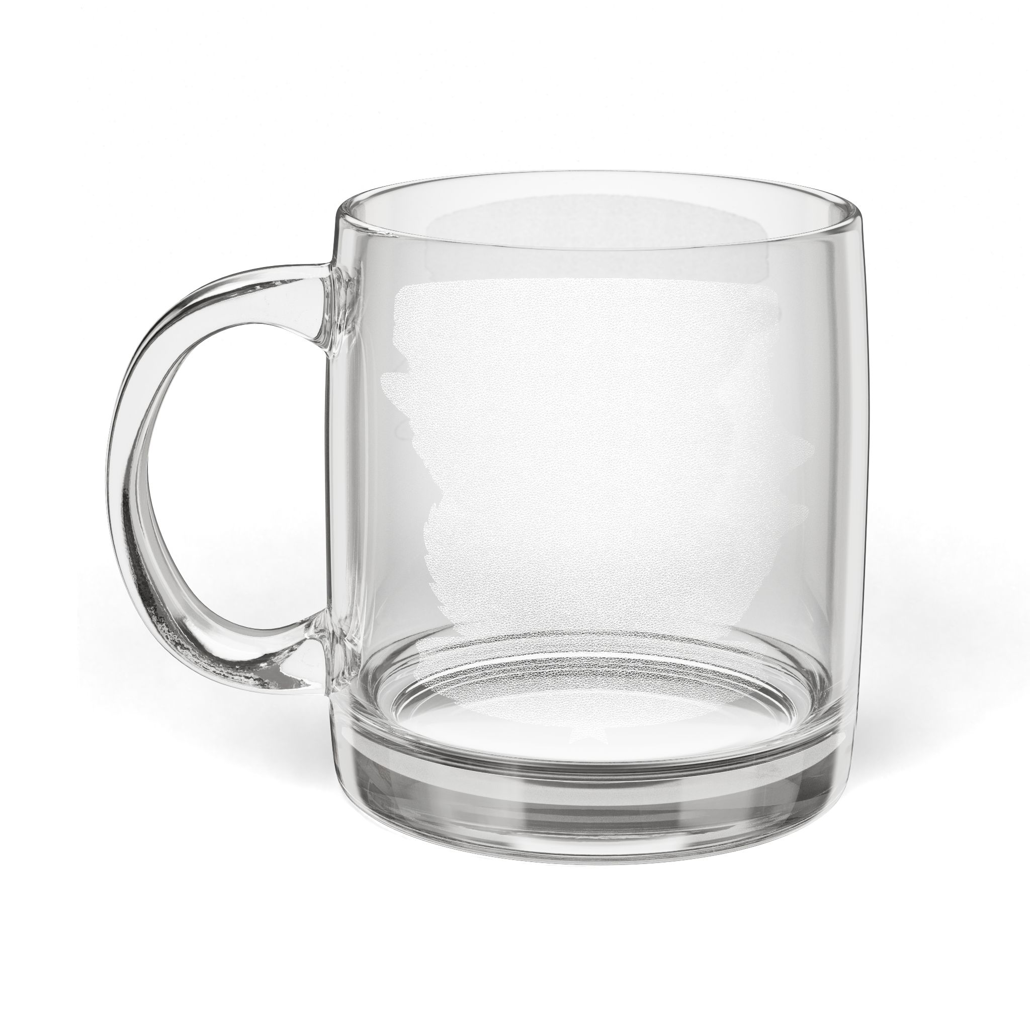 Engraved Glass Coffee Mug — 12.25 oz Clear Personalized Tea & Espresso Cup - Image 2