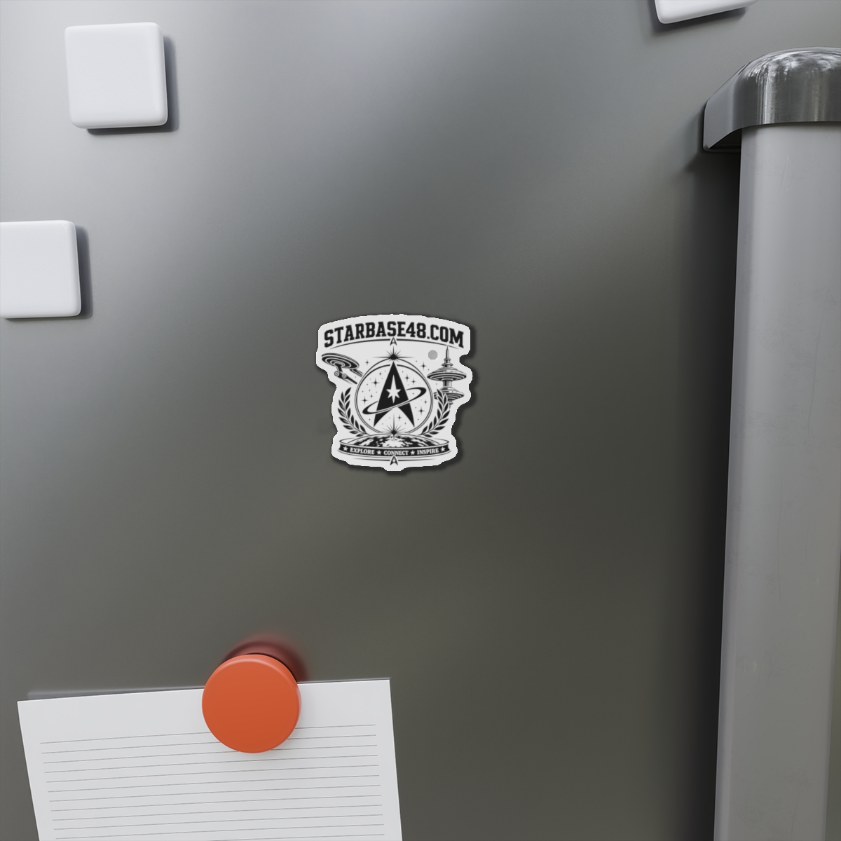 Die-Cut Magnet — STARBASE48.com Emblem: Explore • Connect • Inspire - Image 2