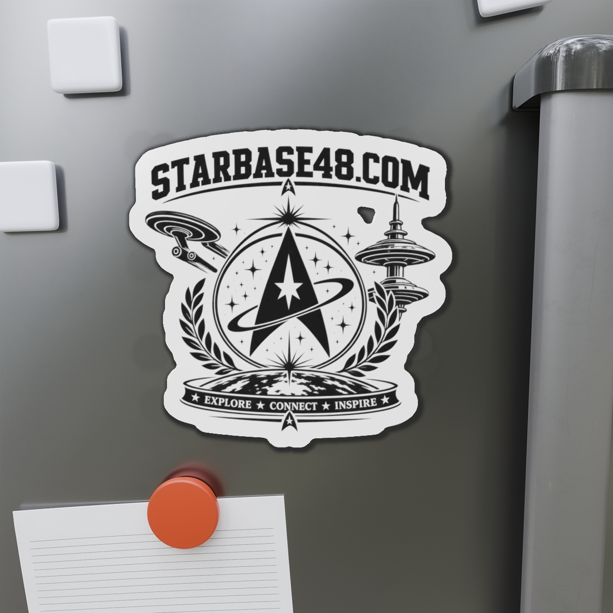 Die-Cut Magnet — STARBASE48.com Emblem: Explore • Connect • Inspire - Image 14