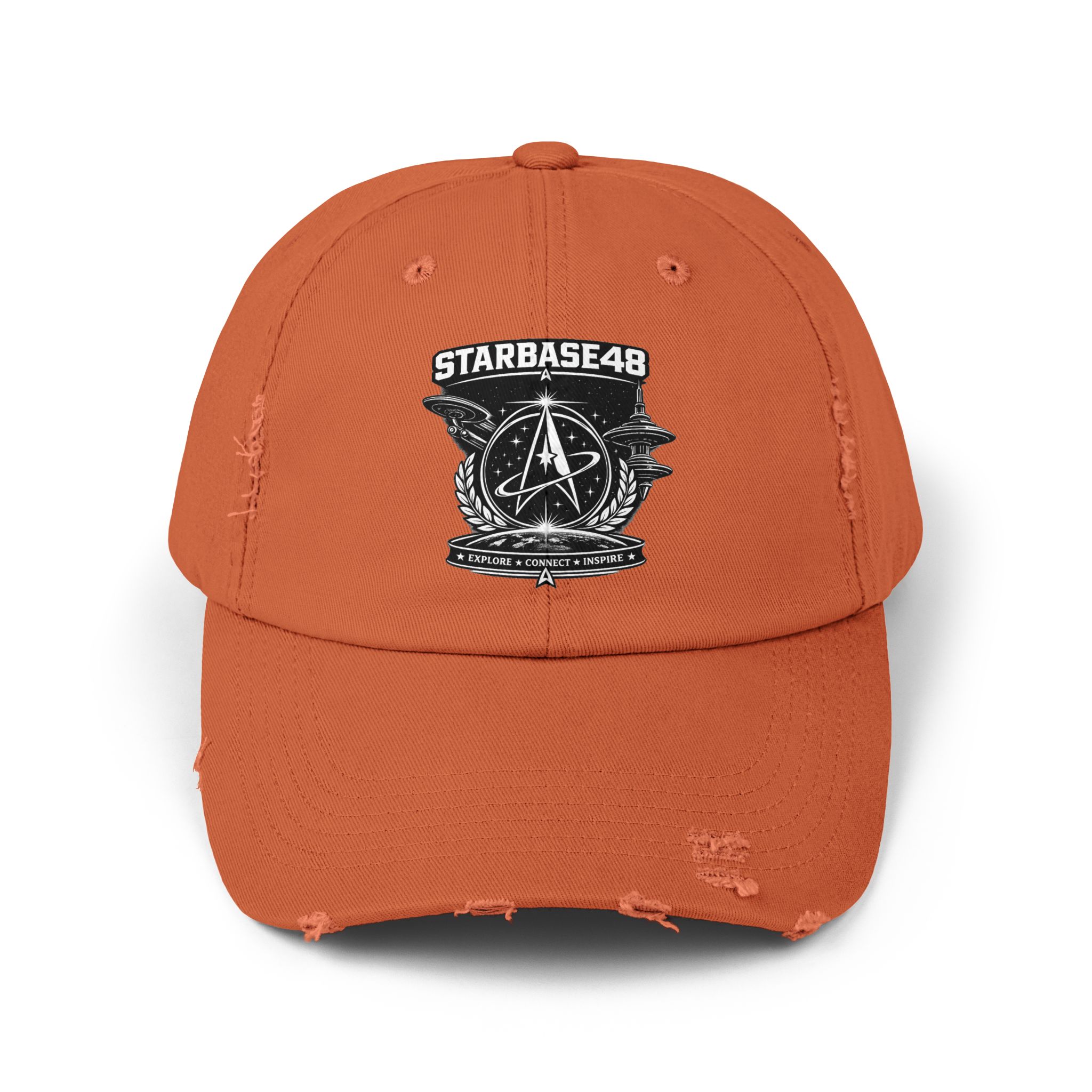 Distressed Cap — Starbase48 Vintage Space Emblem Hat - Image 9