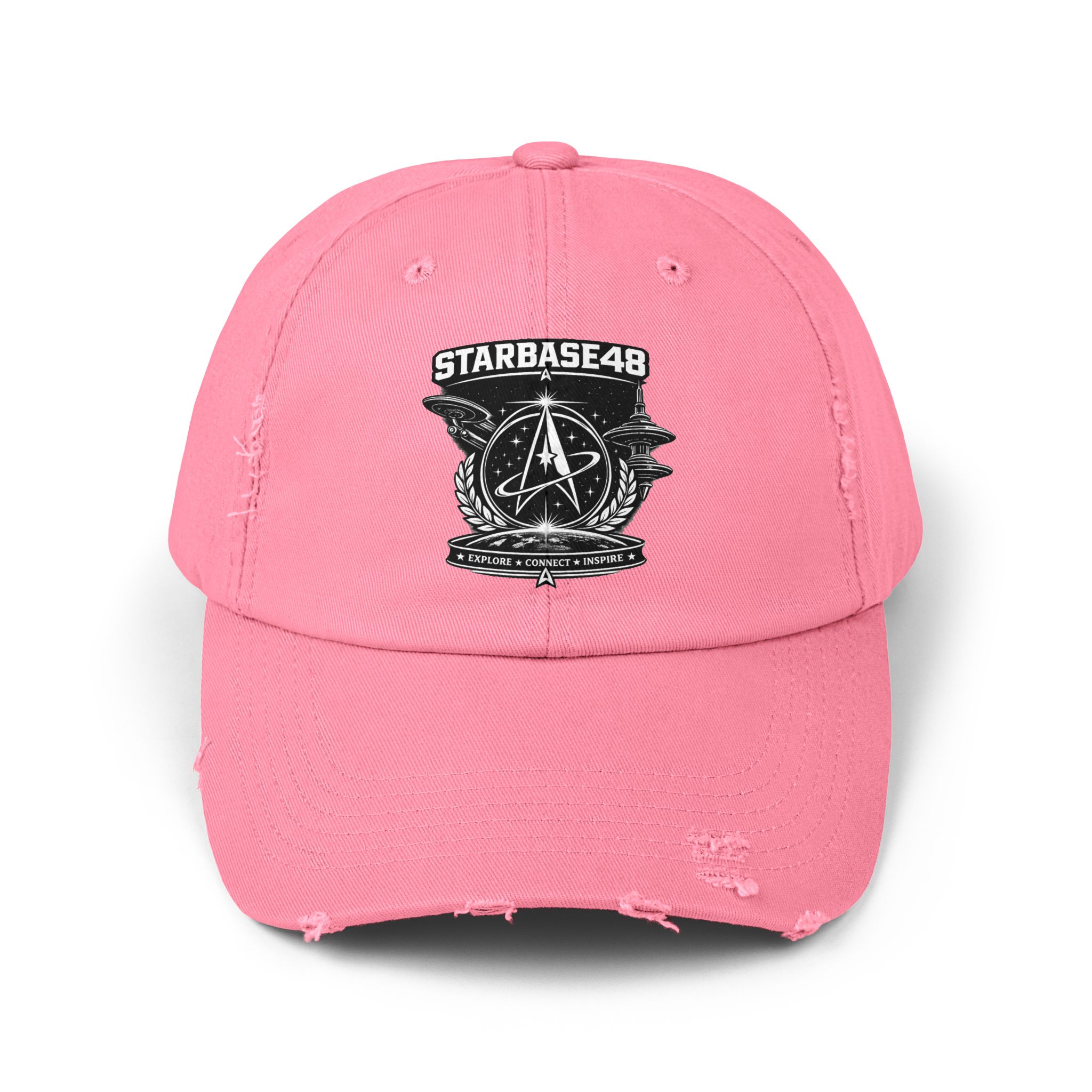 Distressed Cap — Starbase48 Vintage Space Emblem Hat - Image 25