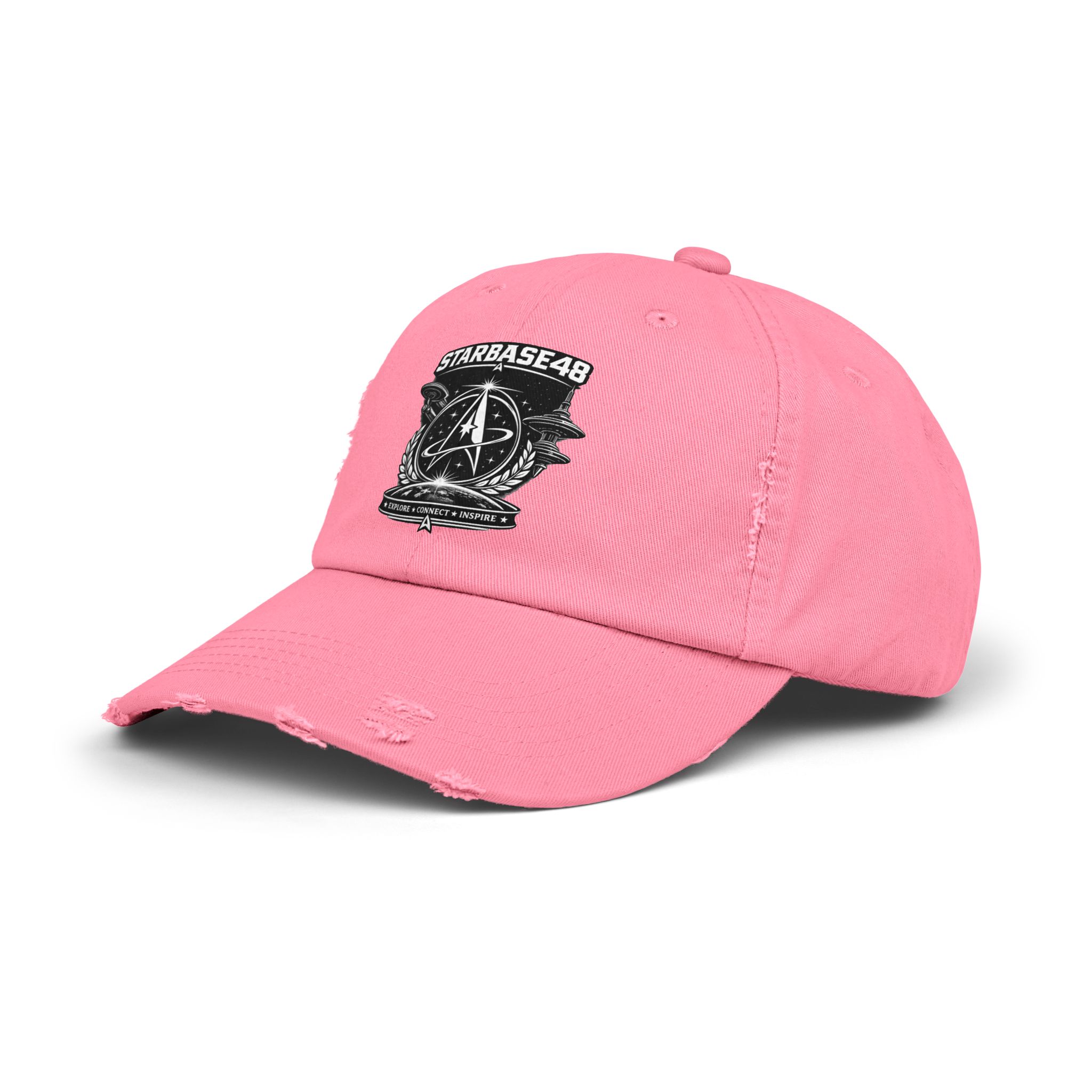Distressed Cap — Starbase48 Vintage Space Emblem Hat - Image 26
