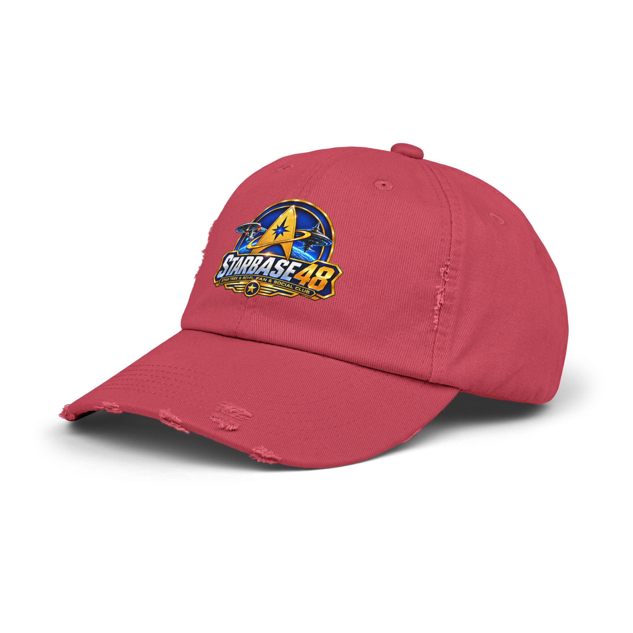 Distressed Cap — Starbase 48 Logo Hat - Image 30