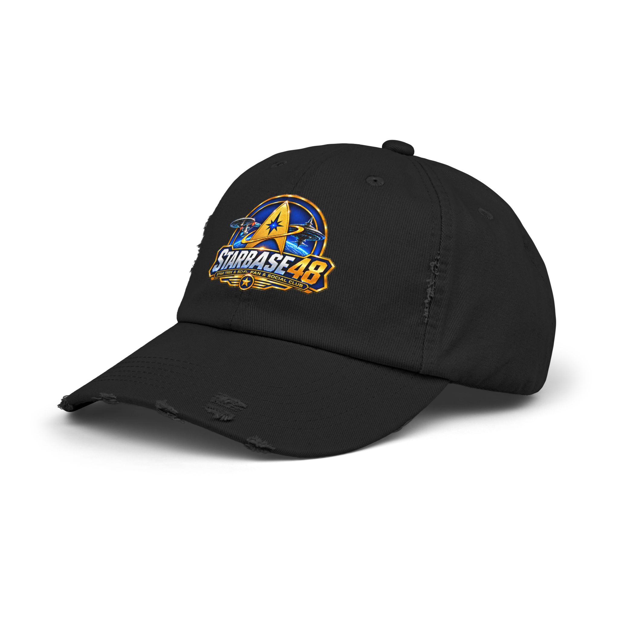 Distressed Cap — Starbase 48 Logo Hat - Image 2