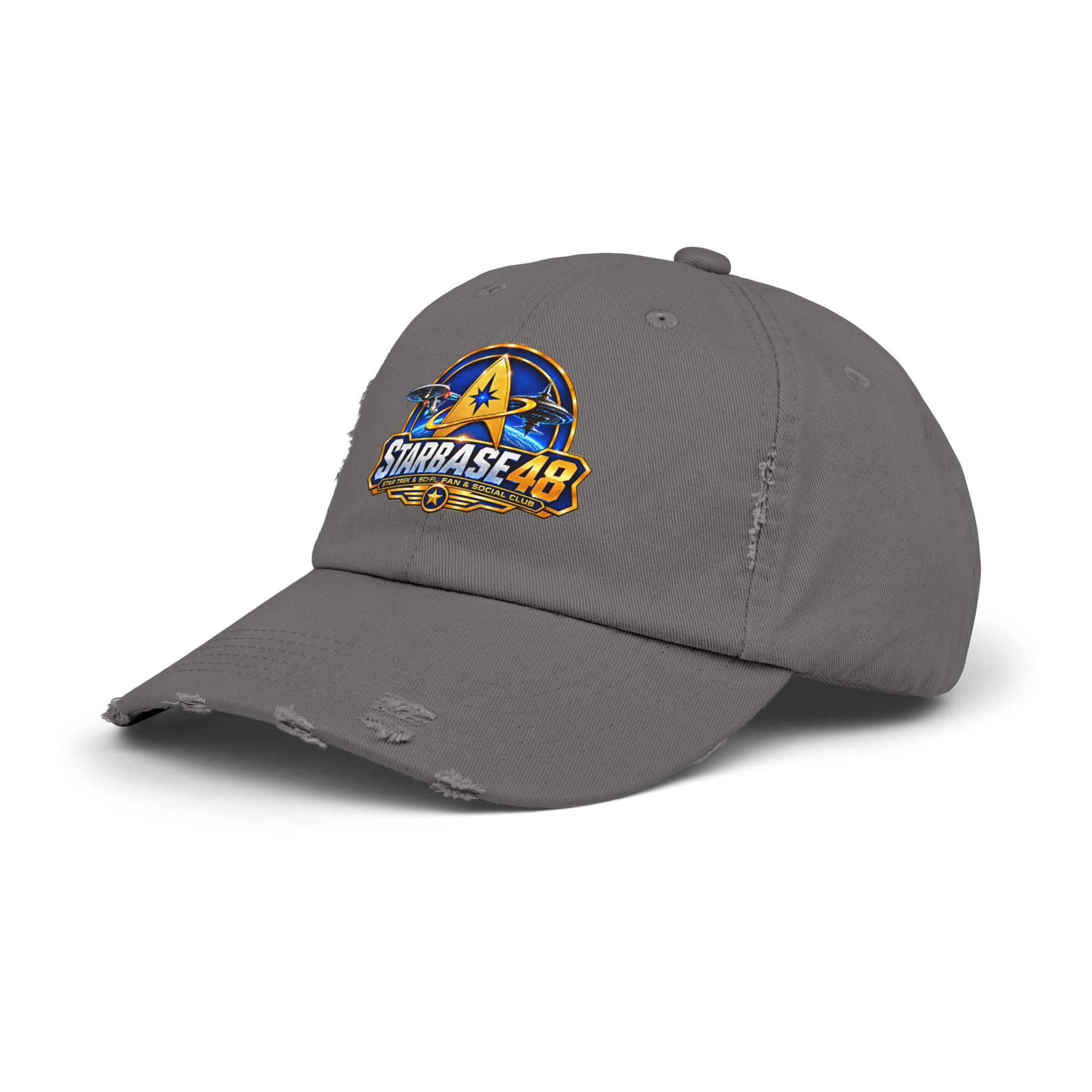 Distressed Cap — Starbase 48 Logo Hat - Image 22