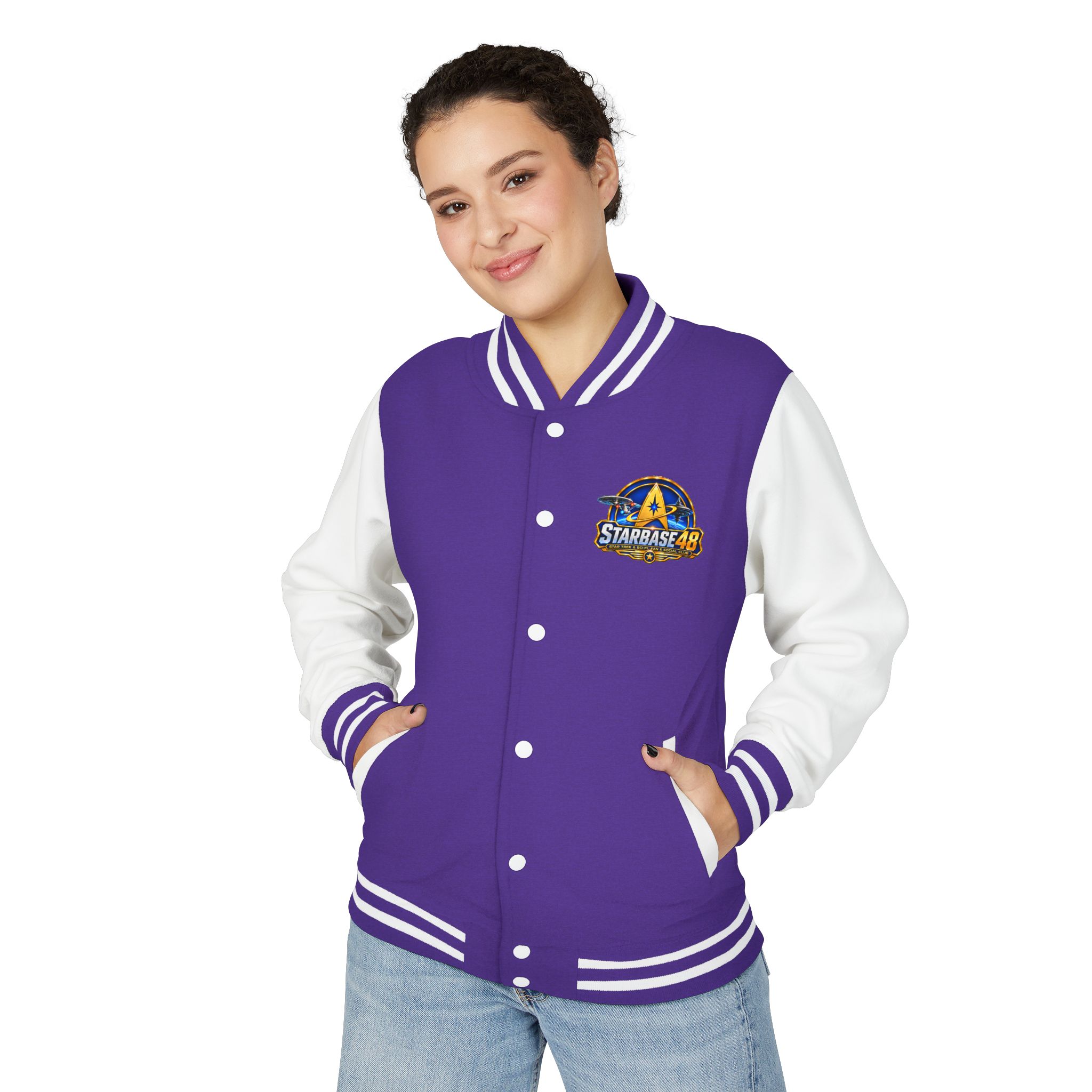 Letterman Jacket — "Proud Member of STARBASE48" Varsity Jacket - Image 19