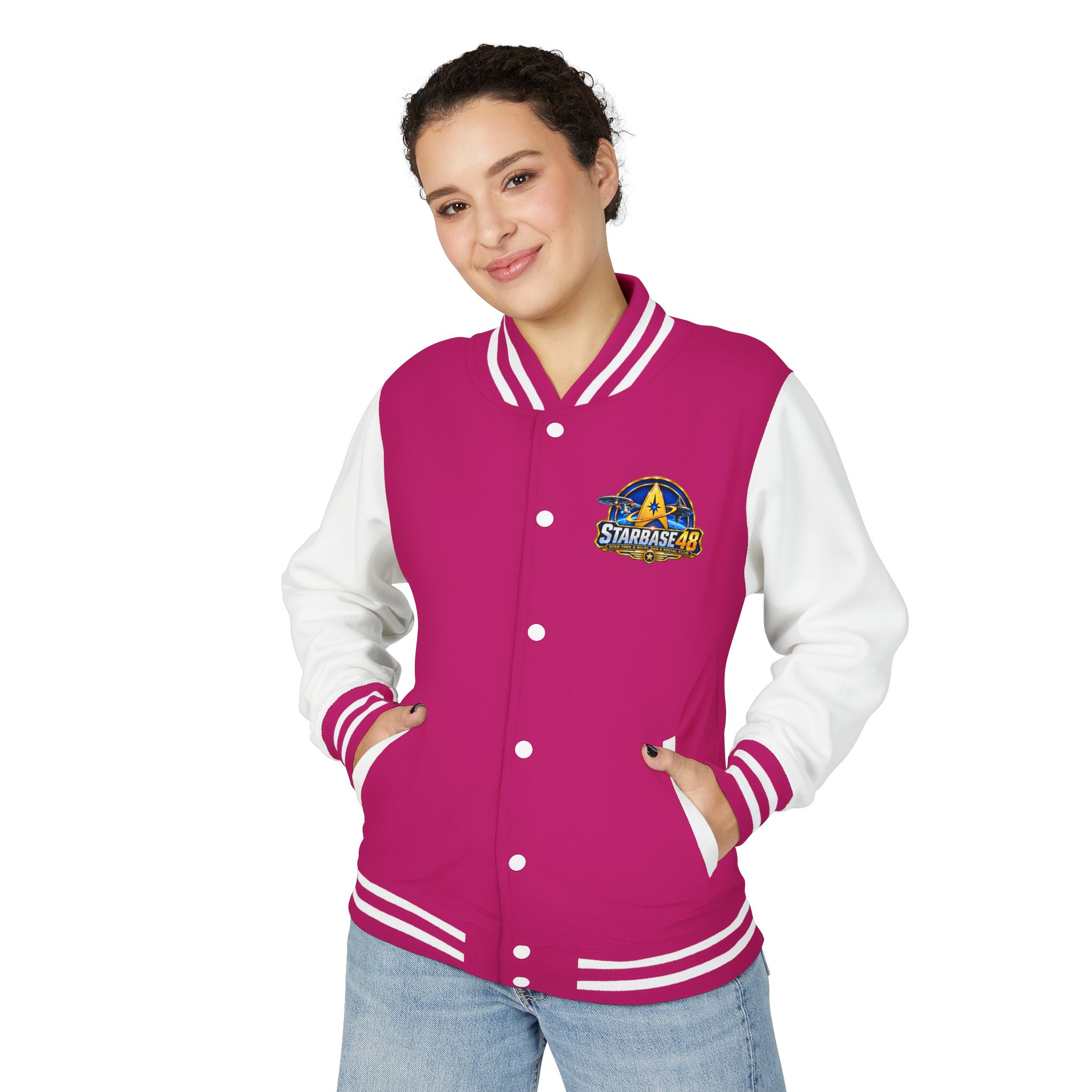 Letterman Jacket — "Proud Member of STARBASE48" Varsity Jacket - Image 11