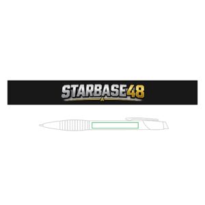 Engravable Brass Ballpoint Pen with Gripper — Custom Name/Logo