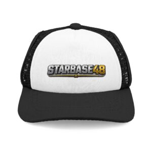 Starbase48 Trucker Hat — Retro Space Logo Foam Cap