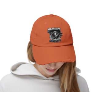 Distressed Cap — Starbase48 Vintage Space Emblem Hat