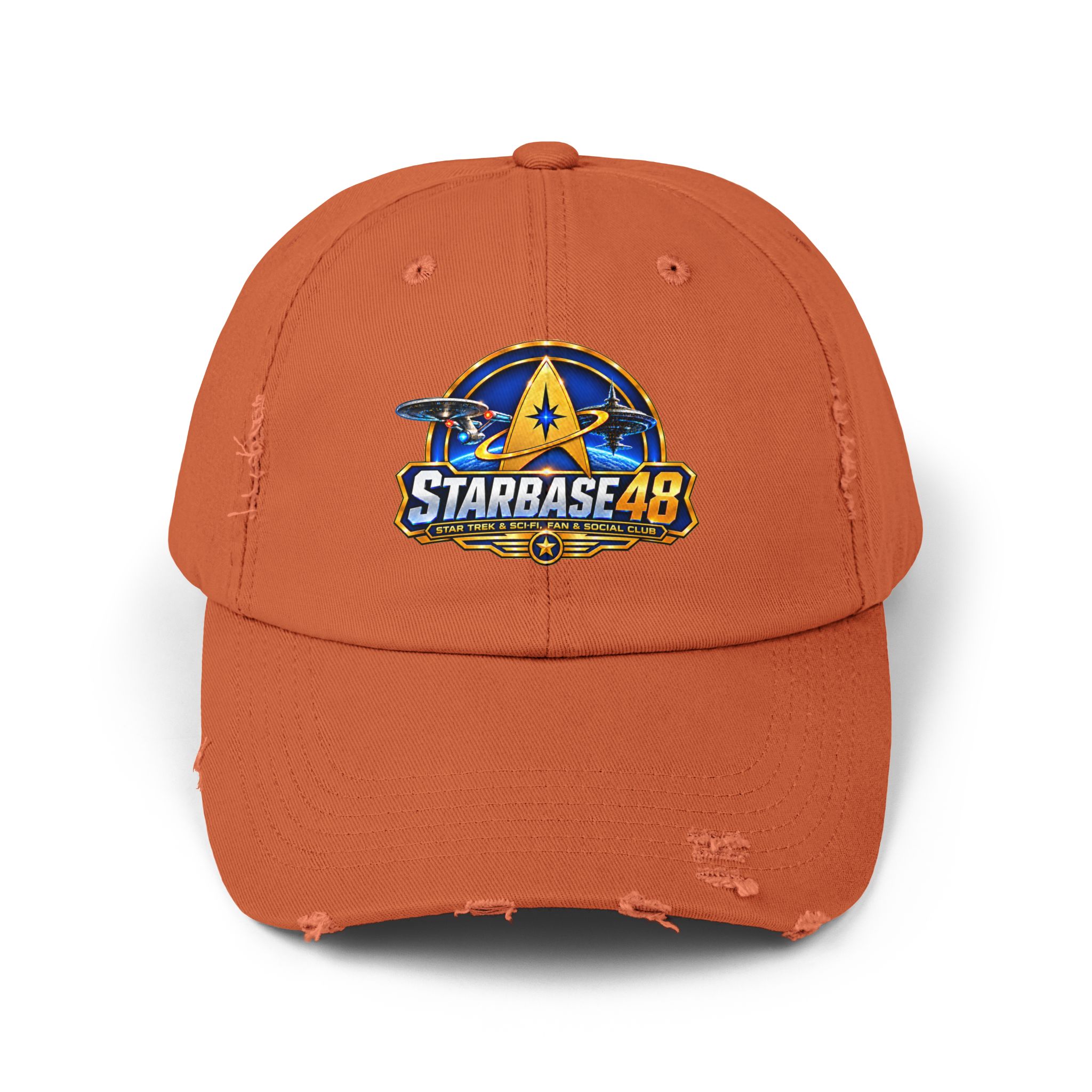 Distressed Cap — Starbase 48 Logo Hat - Image 9