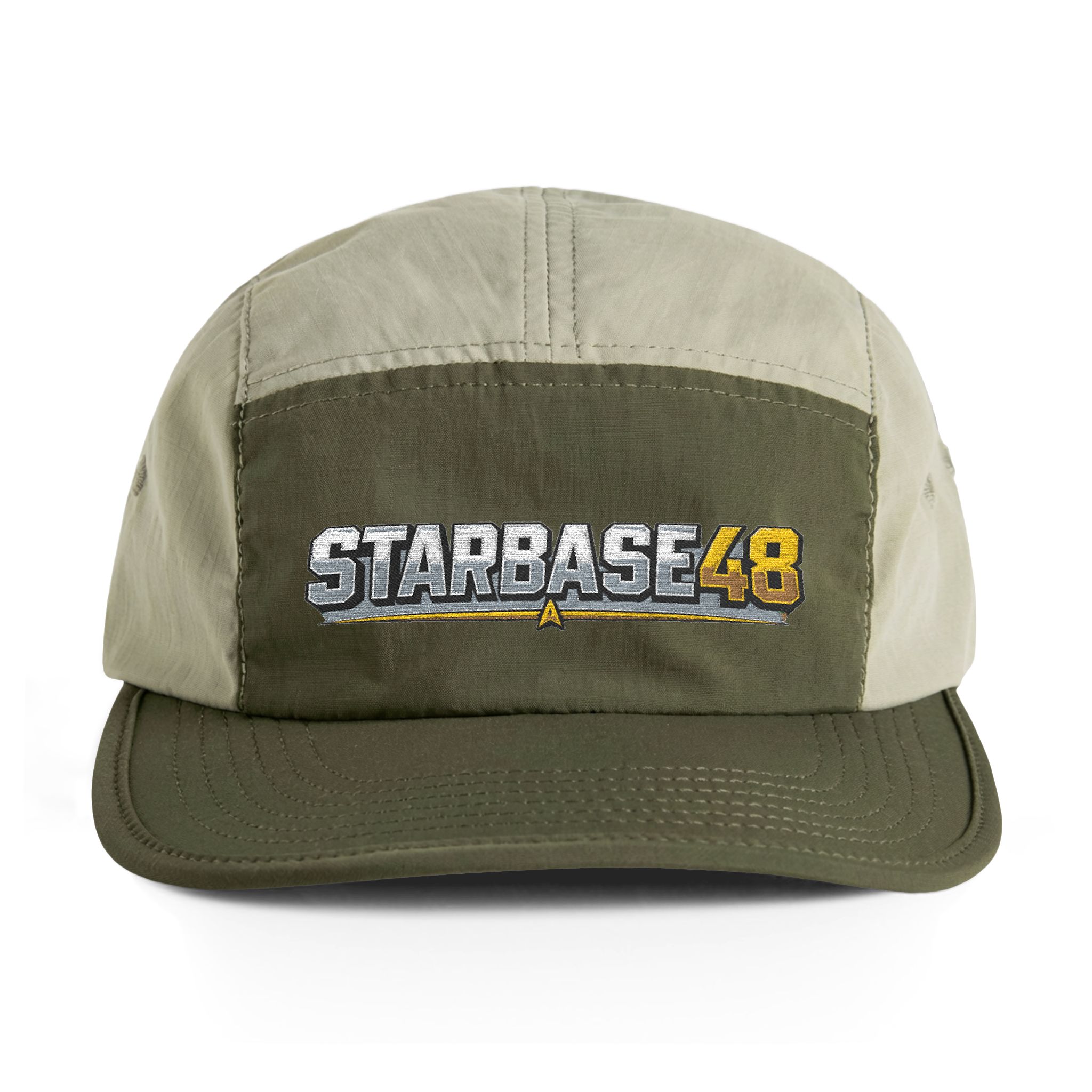 Starbase 48 Embroidered Two-Tone Nylon Cap — Retro Space Logo Hat - Image 3