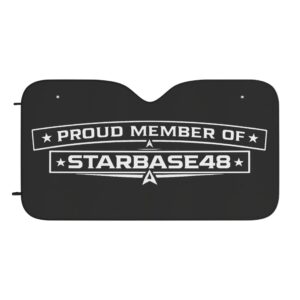 Car Sun Shade — "Proud Member of Starbase48" Windshield Shield