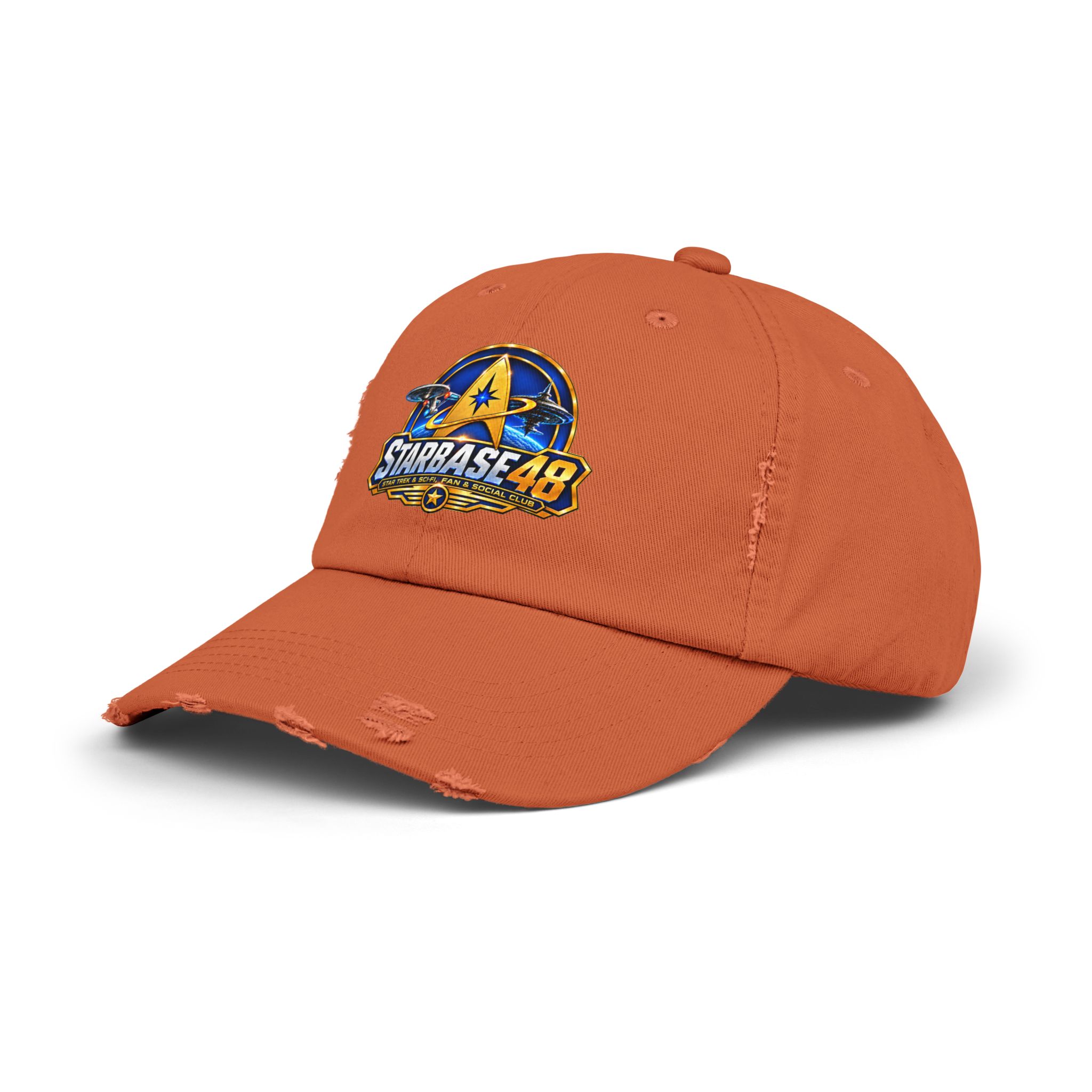 Distressed Cap — Starbase 48 Logo Hat - Image 10