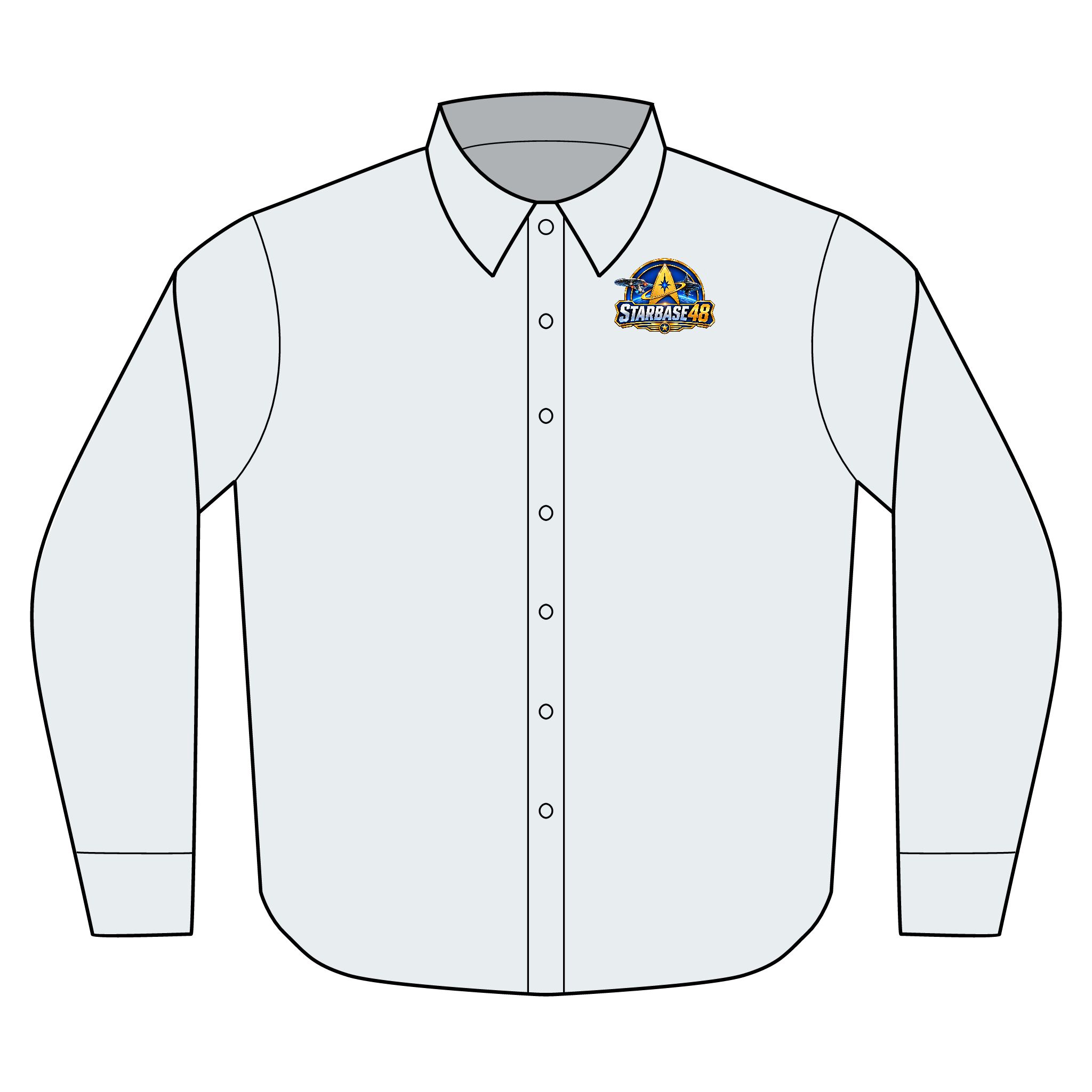 Oxford Shirt — Embroidered 'SCHOOLLEAD' Crest Long Sleeve - Image 5