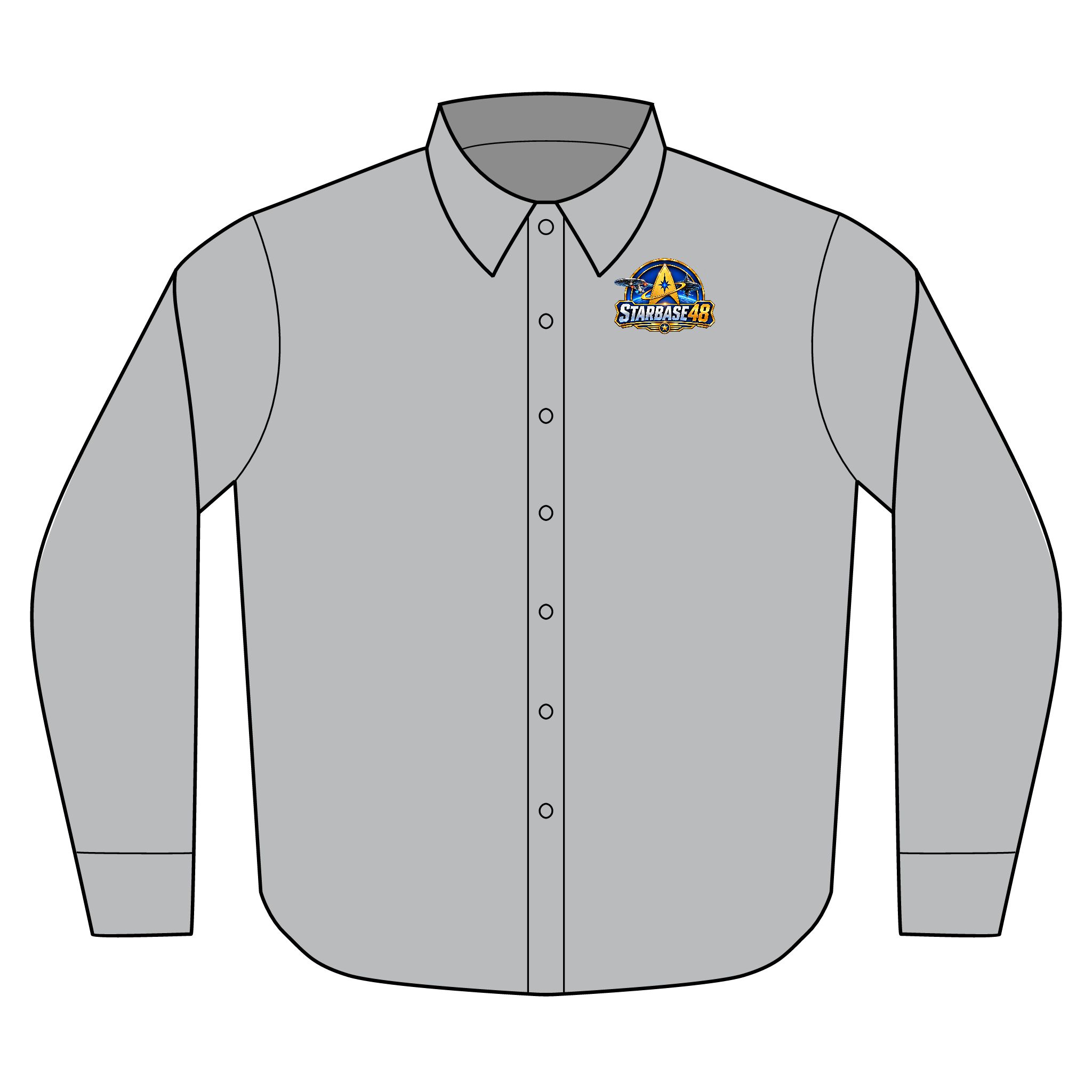 Oxford Shirt — Embroidered 'SCHOOLLEAD' Crest Long Sleeve - Image 13