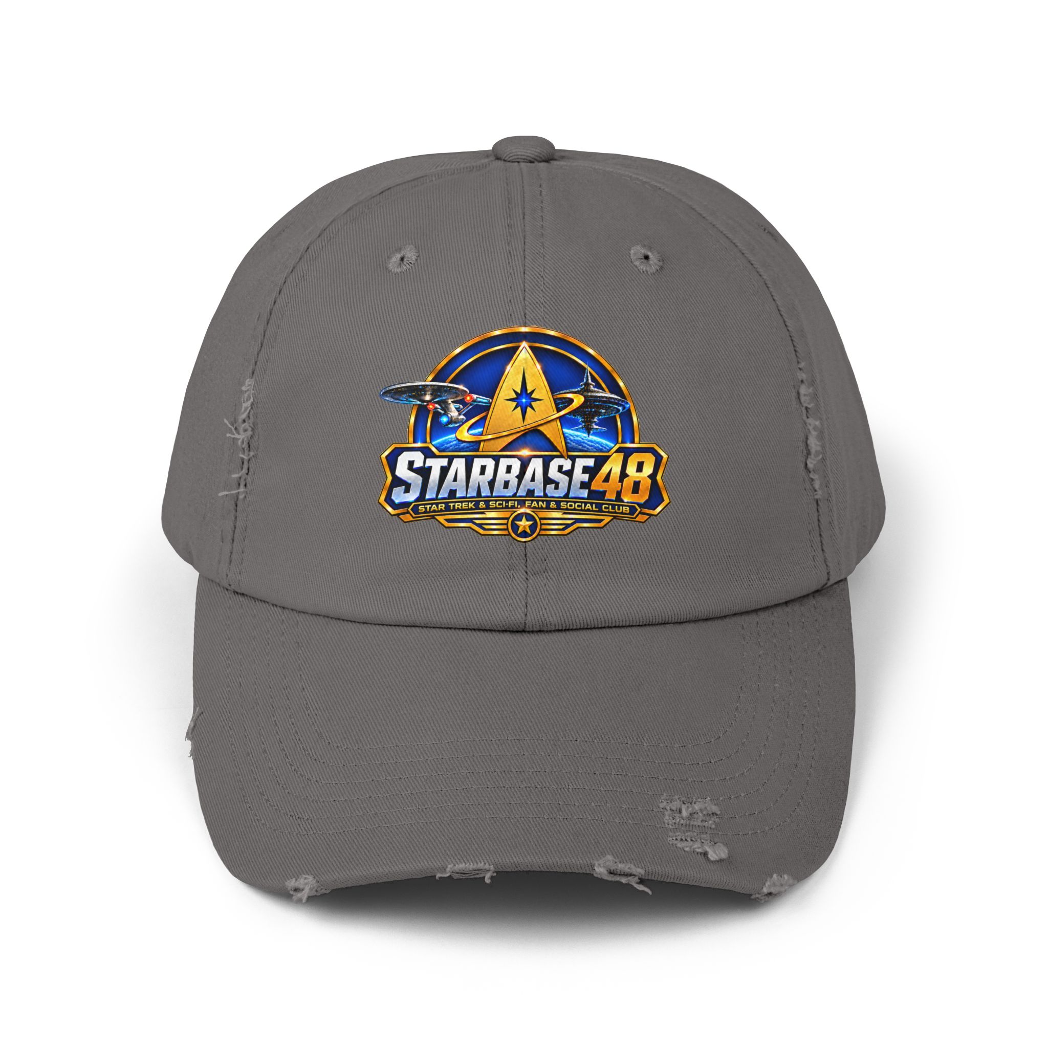 Distressed Cap — Starbase 48 Logo Hat - Image 21