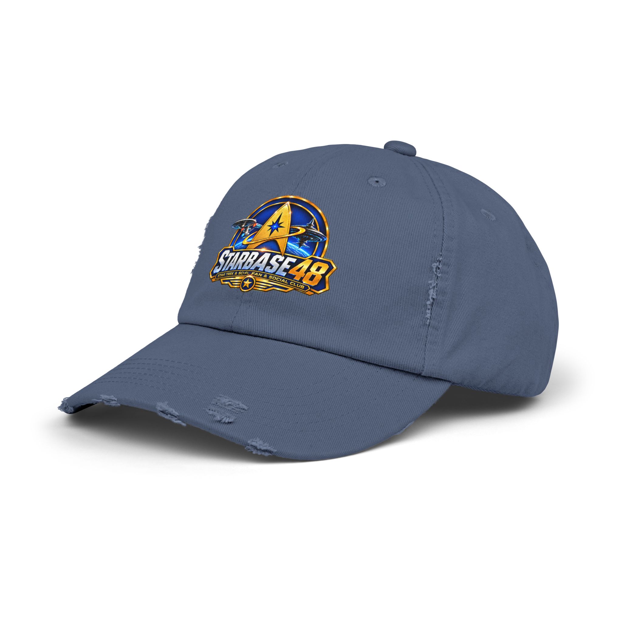 Distressed Cap — Starbase 48 Logo Hat - Image 18