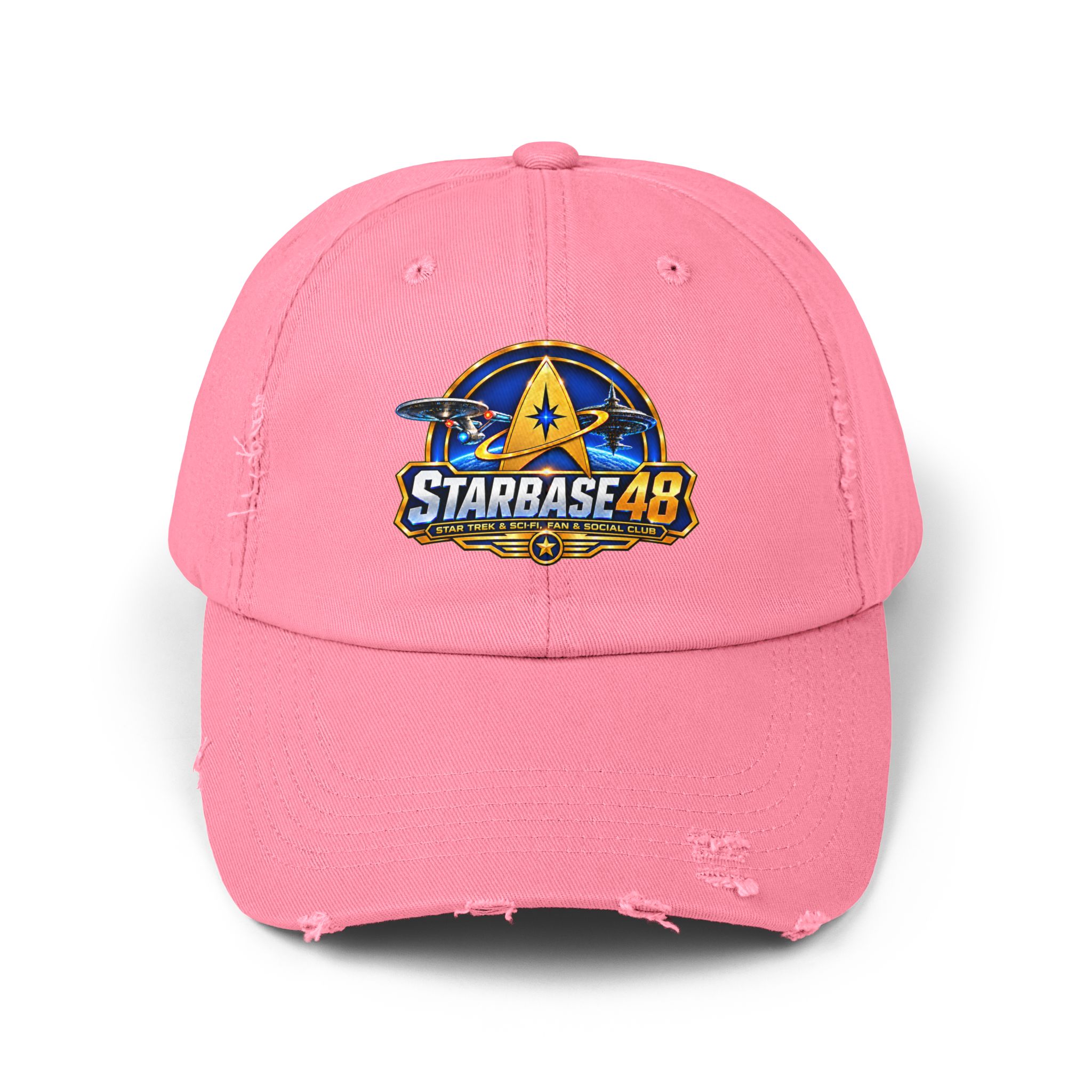 Distressed Cap — Starbase 48 Logo Hat - Image 25