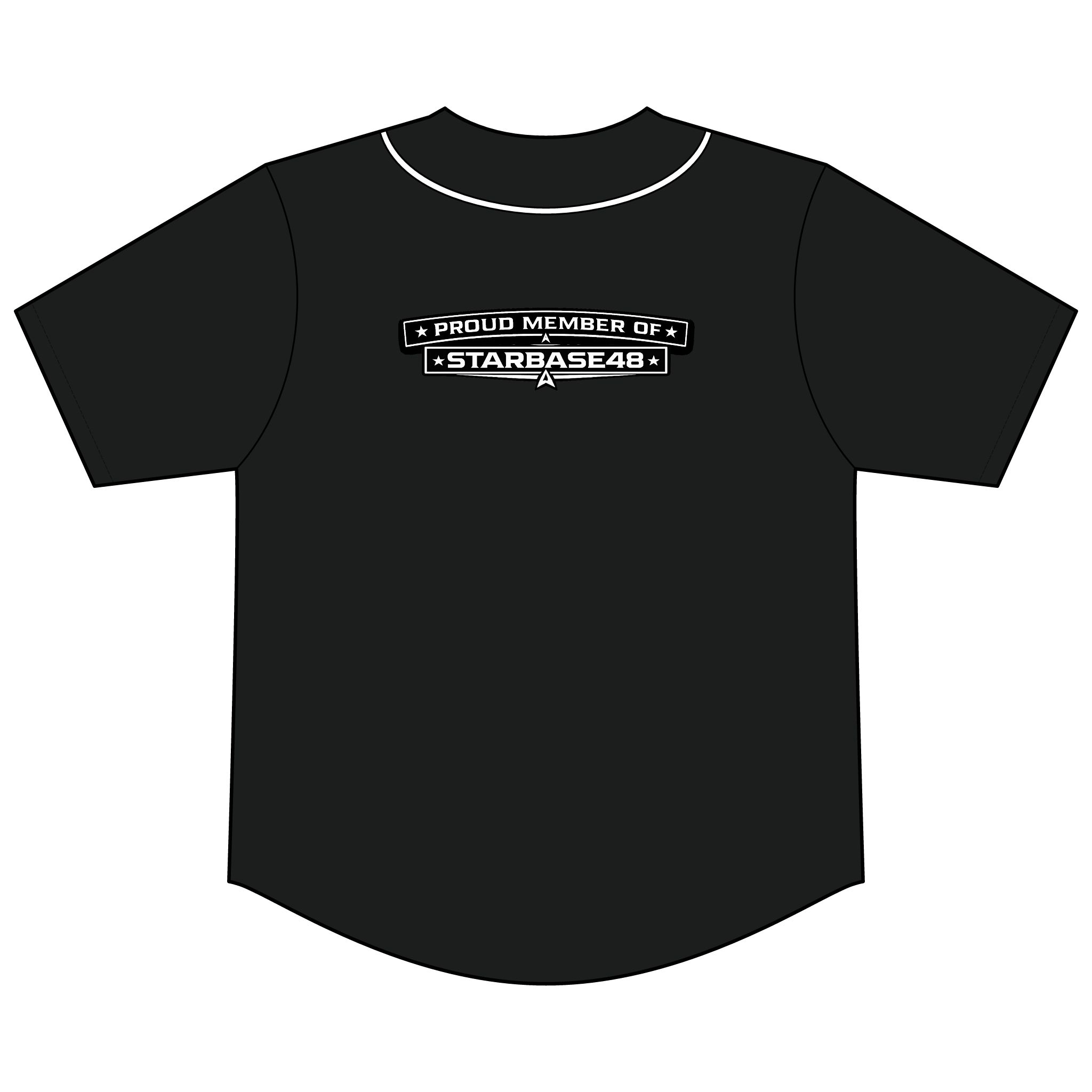 Baseball Jersey — “Proud Member of STARBASE 48” Short-Sleeve Button-Up