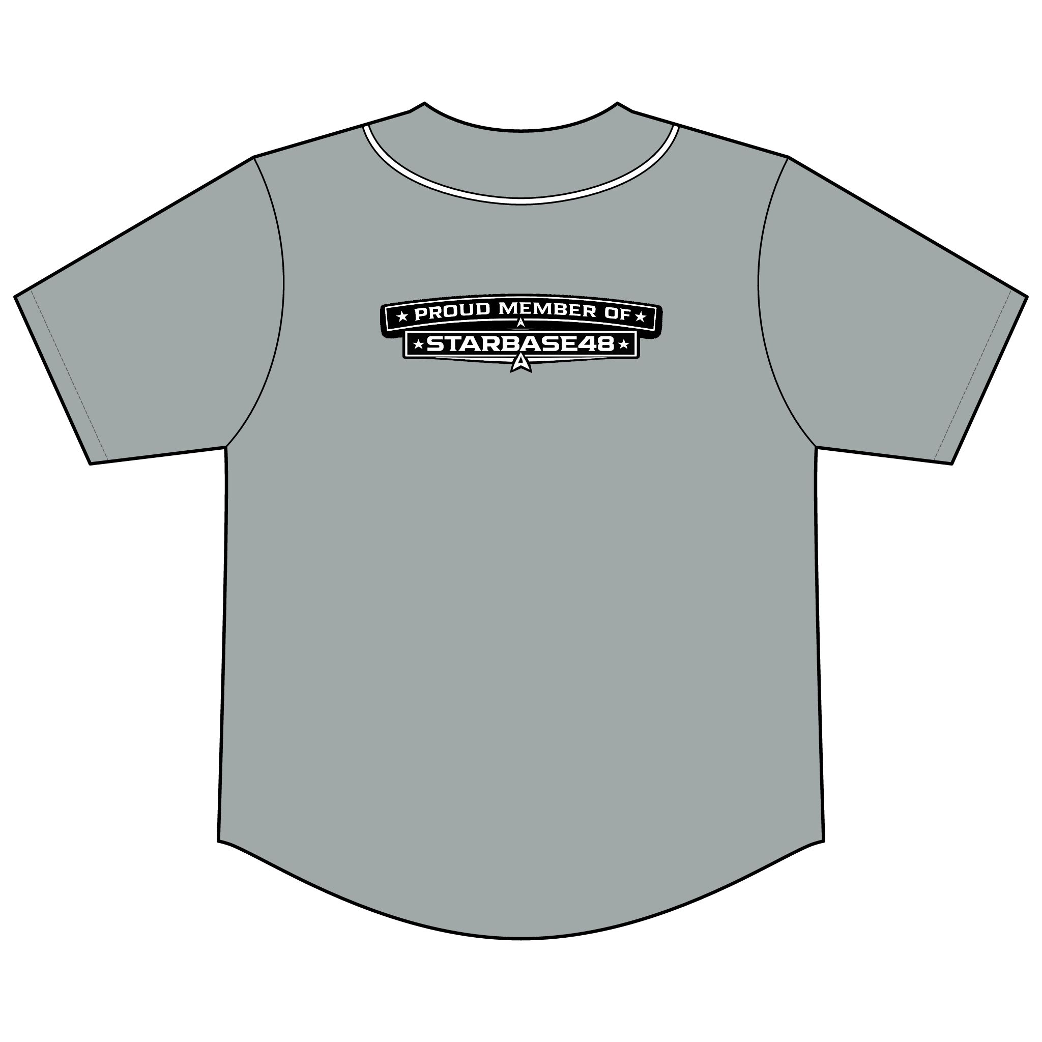 Baseball Jersey — “Proud Member of STARBASE 48” Short-Sleeve Button-Up - Image 5