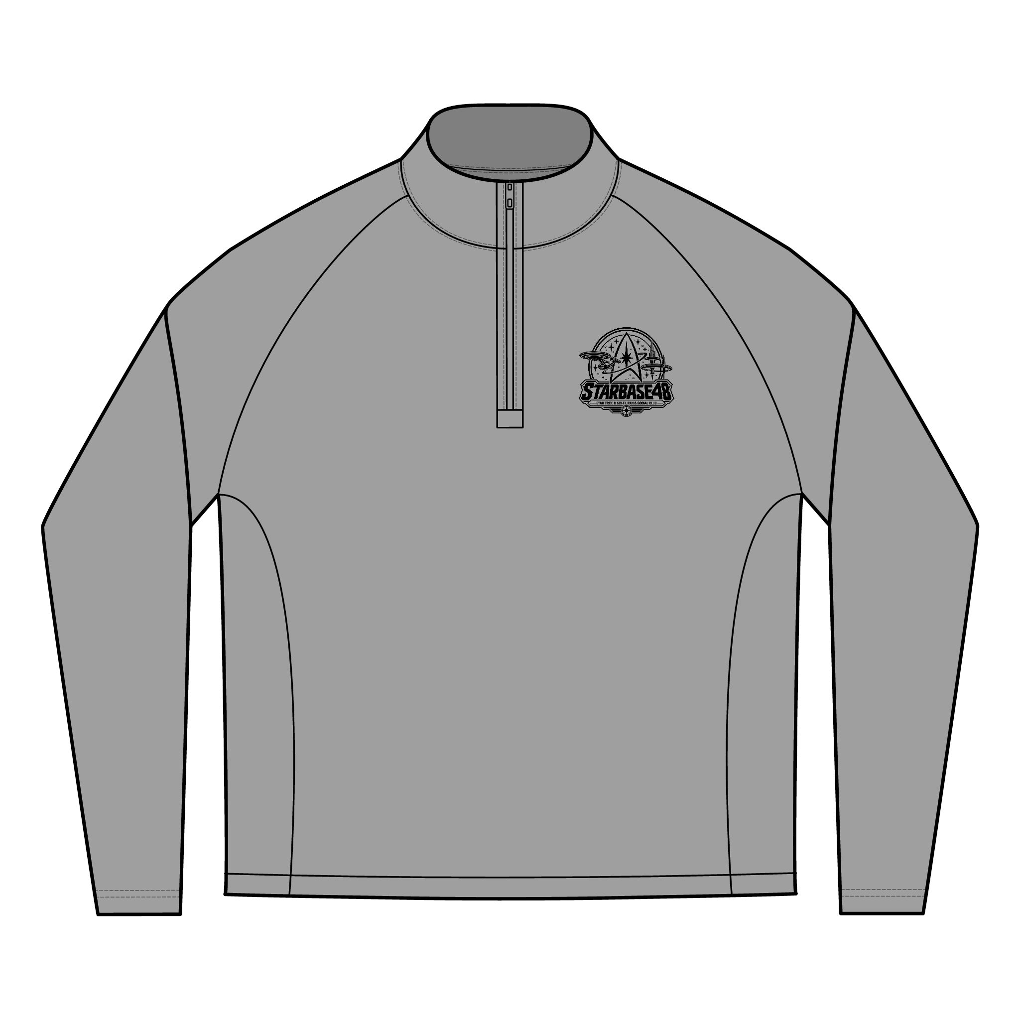 Men's 365 Quarter-Zip Performance Pullover — Minimal Logo