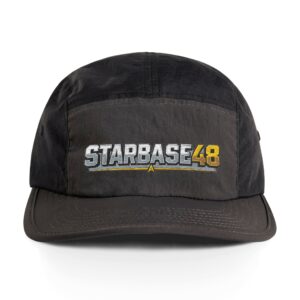 Starbase 48 Embroidered Two-Tone Nylon Cap — Retro Space Logo Hat