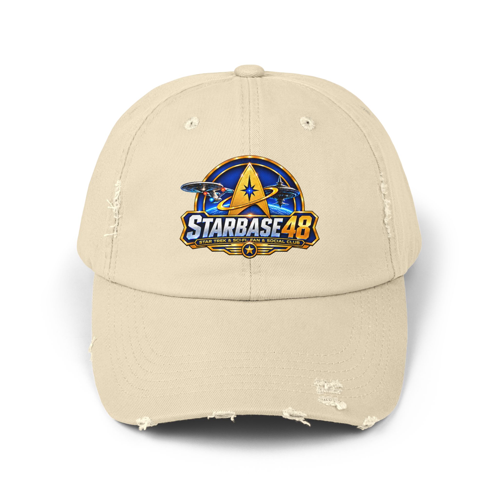 Distressed Cap — Starbase 48 Logo Hat - Image 5