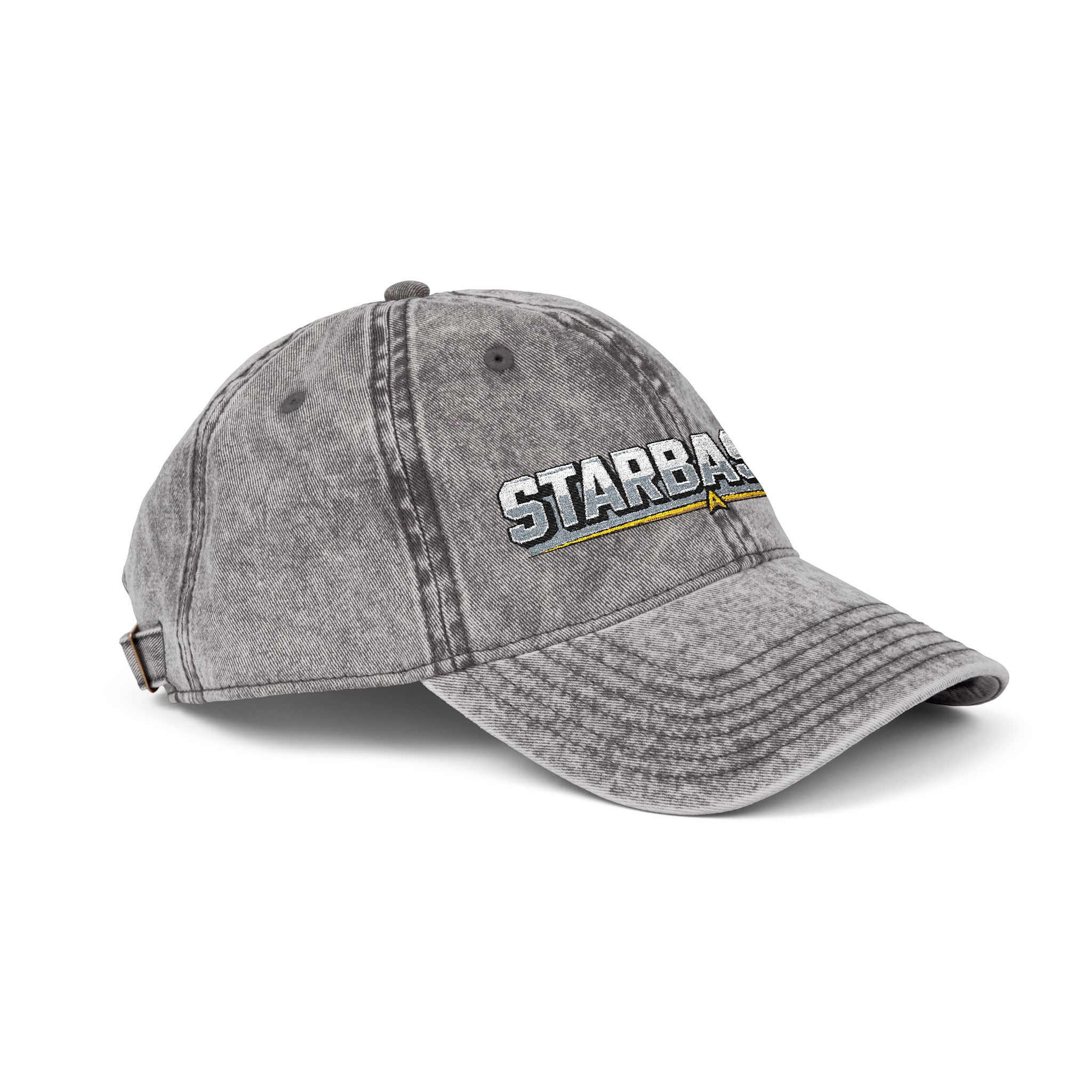 Vintage Embroidered Cap — STARBASE 48 Retro Washed Baseball Hat - Image 2