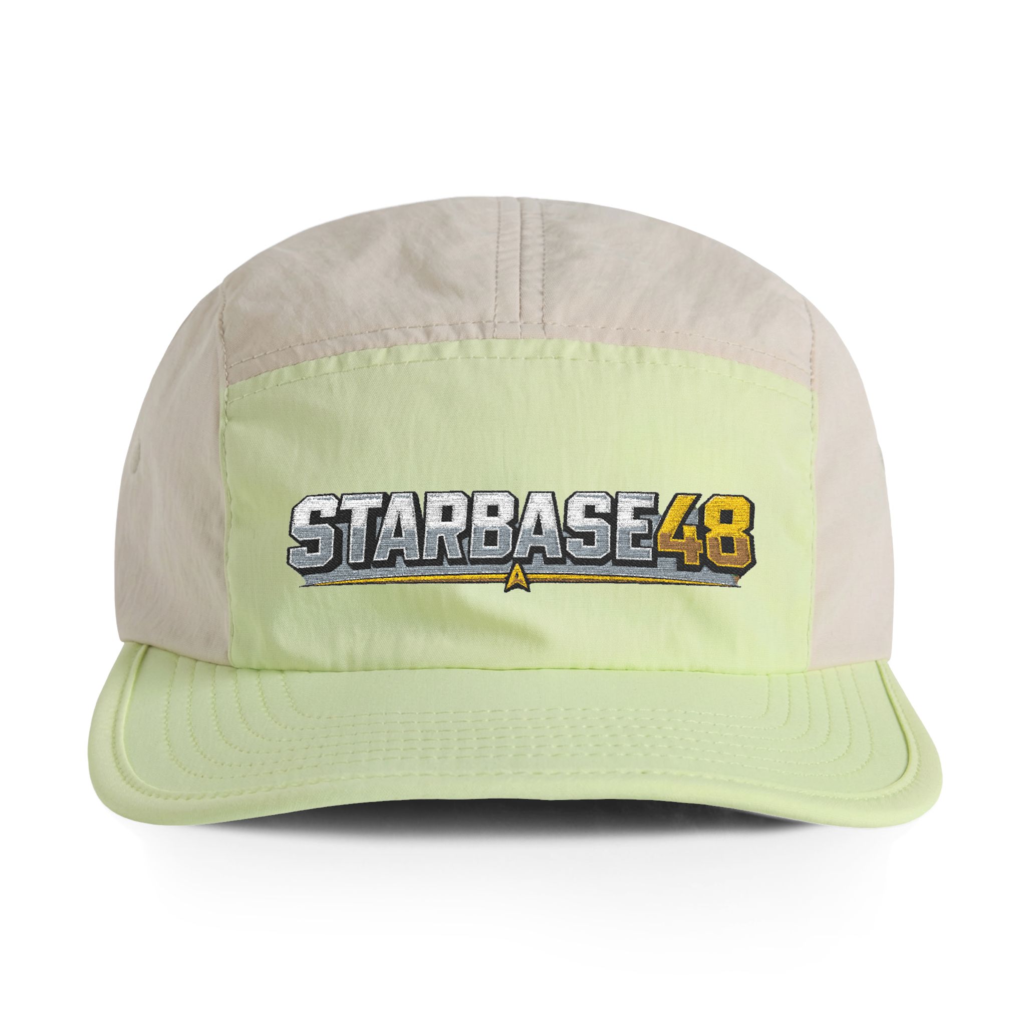 Starbase 48 Embroidered Two-Tone Nylon Cap — Retro Space Logo Hat - Image 2