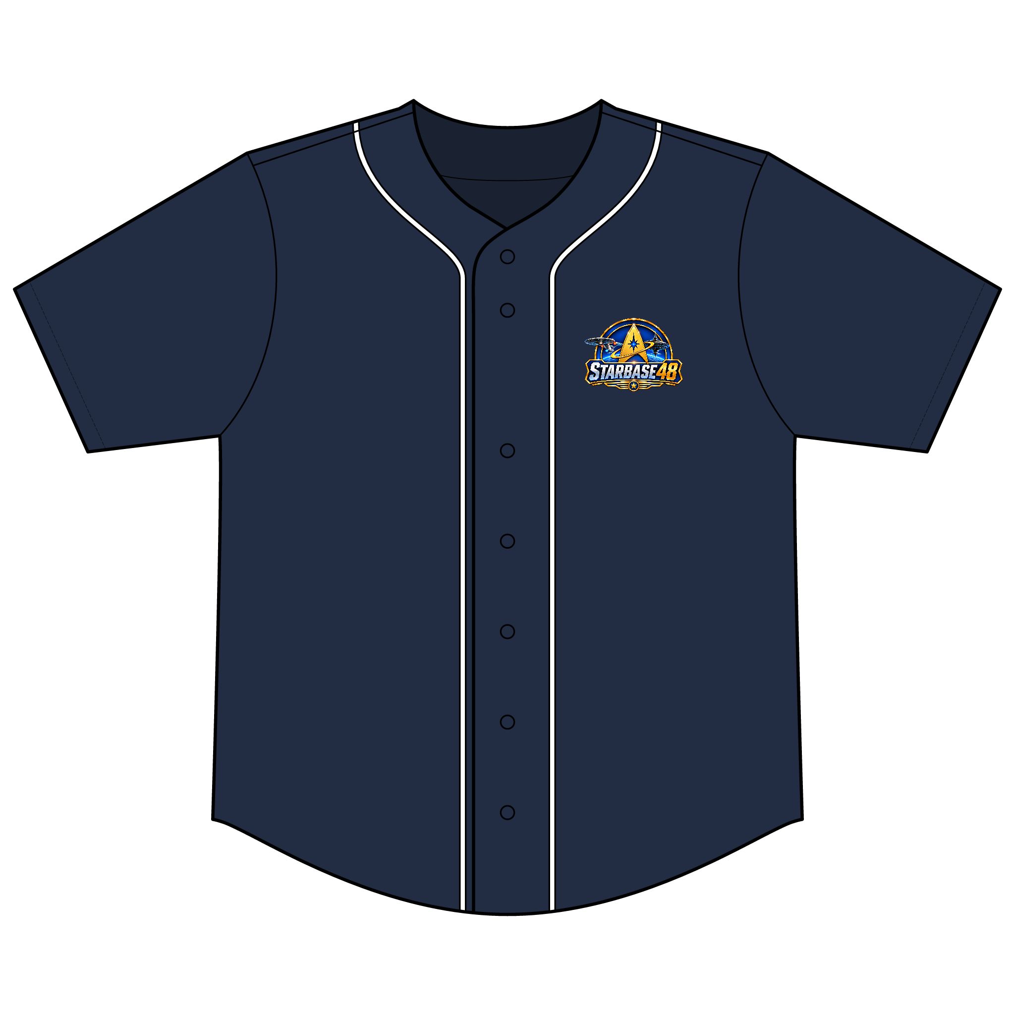 Baseball Jersey — “Proud Member of STARBASE 48” Short-Sleeve Button-Up - Image 10