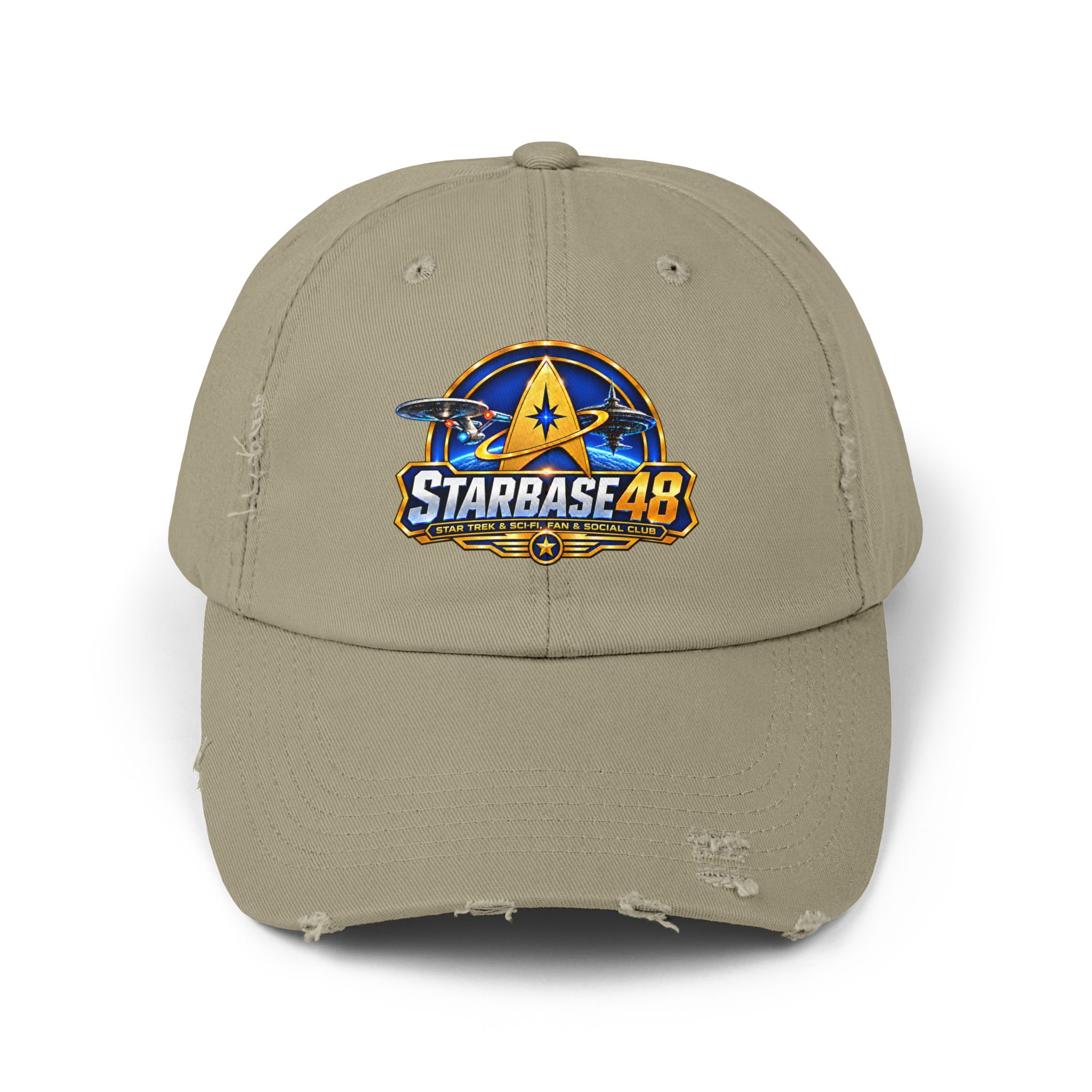 Distressed Cap — Starbase 48 Logo Hat - Image 13